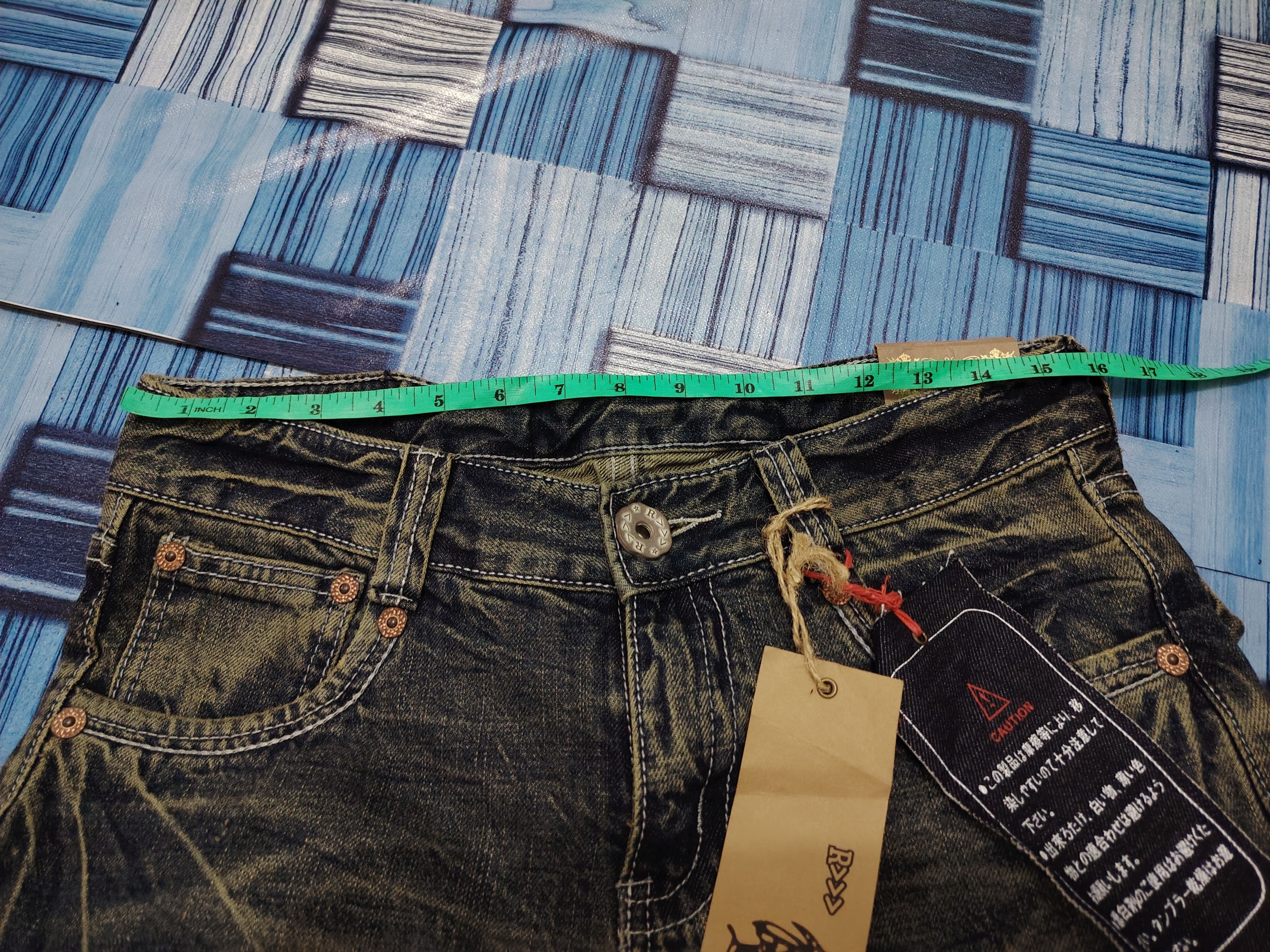 Hysteric Glamour 💥Insane💥 R>>> Jeans RH193 Mud Wash Flared Jeans Size US 31 - 24 Thumbnail