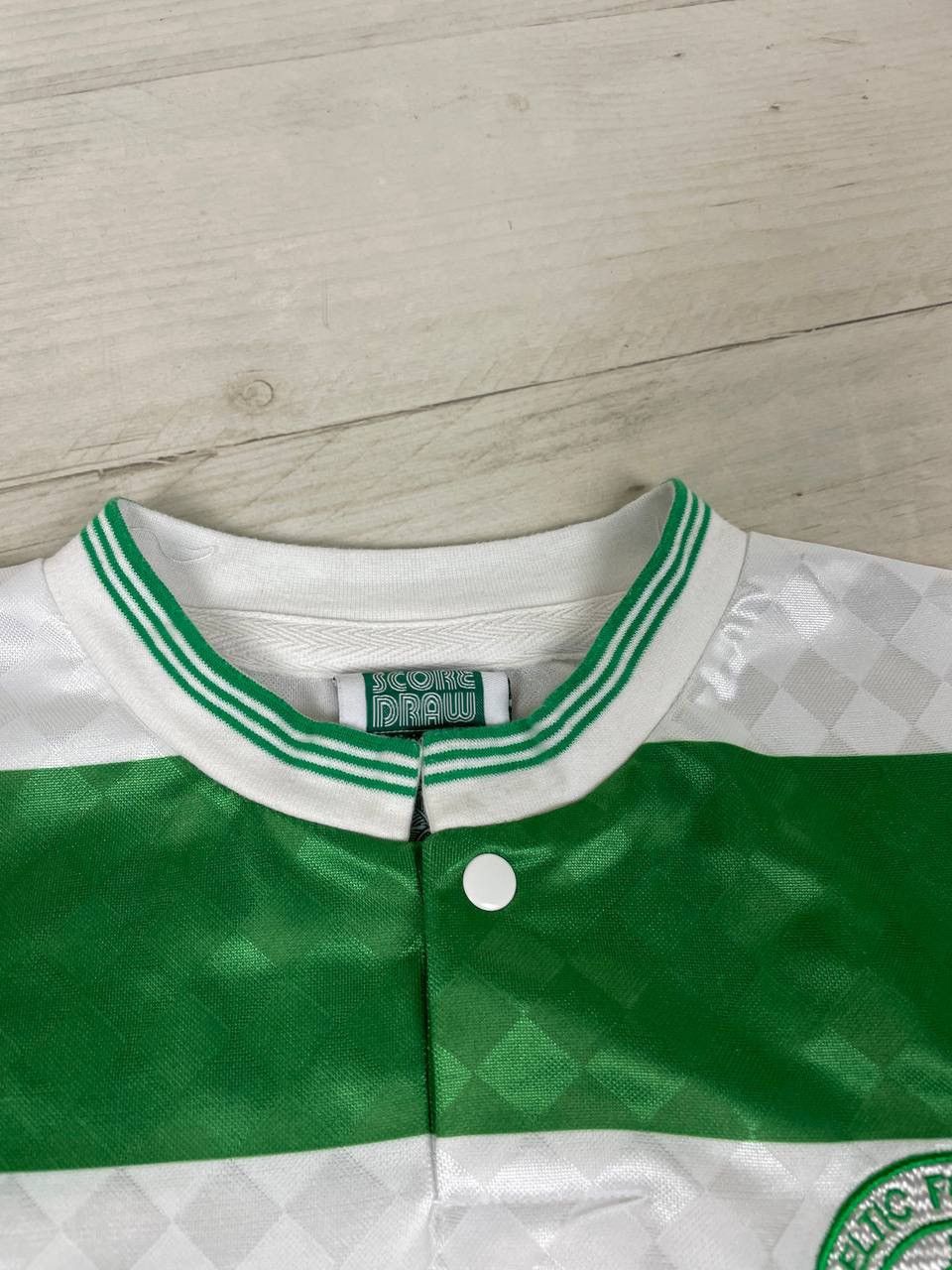 Vintage Score Draw Celtic Retro 1988 Home Shirt Soccer Jersey Size US S / EU 44-46 / 1 - 6 Thumbnail