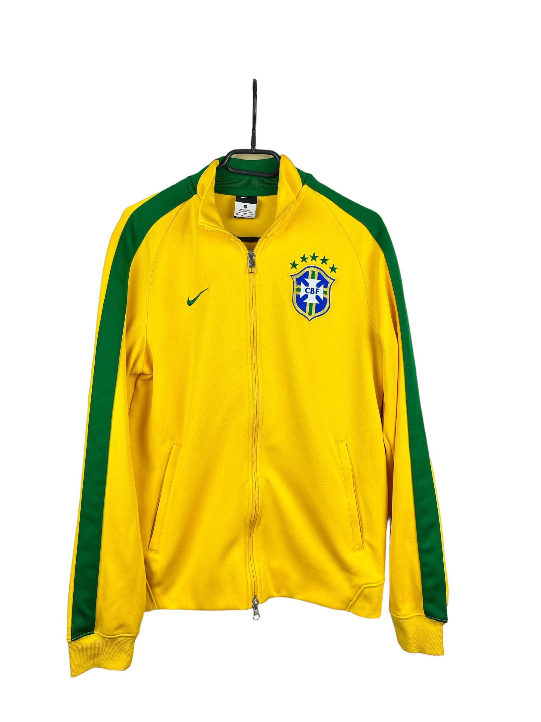 Nike Brazil Football Jacket Track Top Soccer Rare Yellow