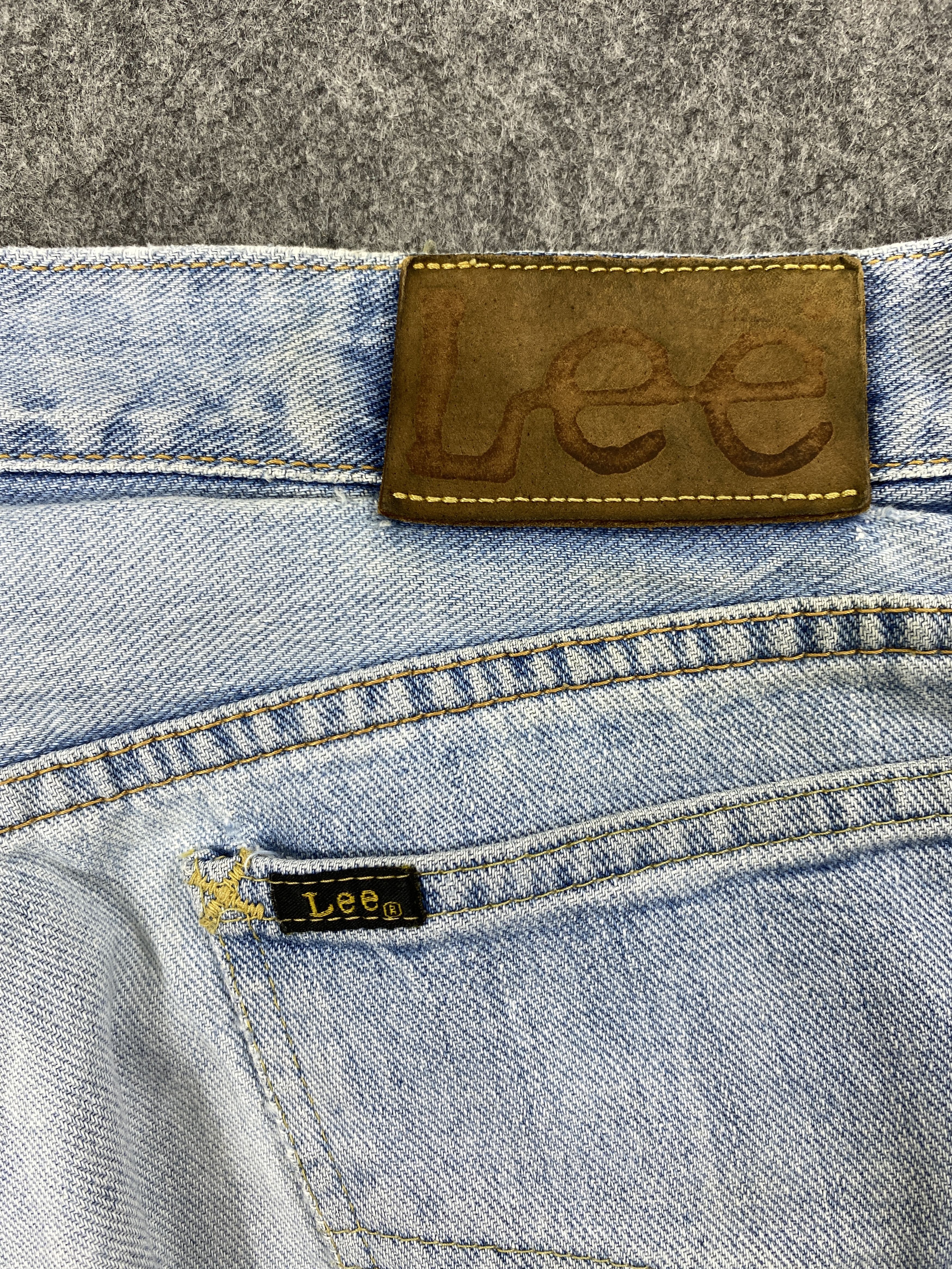 Japanese Brand Redline Light Blue Wash Lee Rider 30x26.5 Denim -JN1335 Size US 30 / EU 46 - 10 Thumbnail