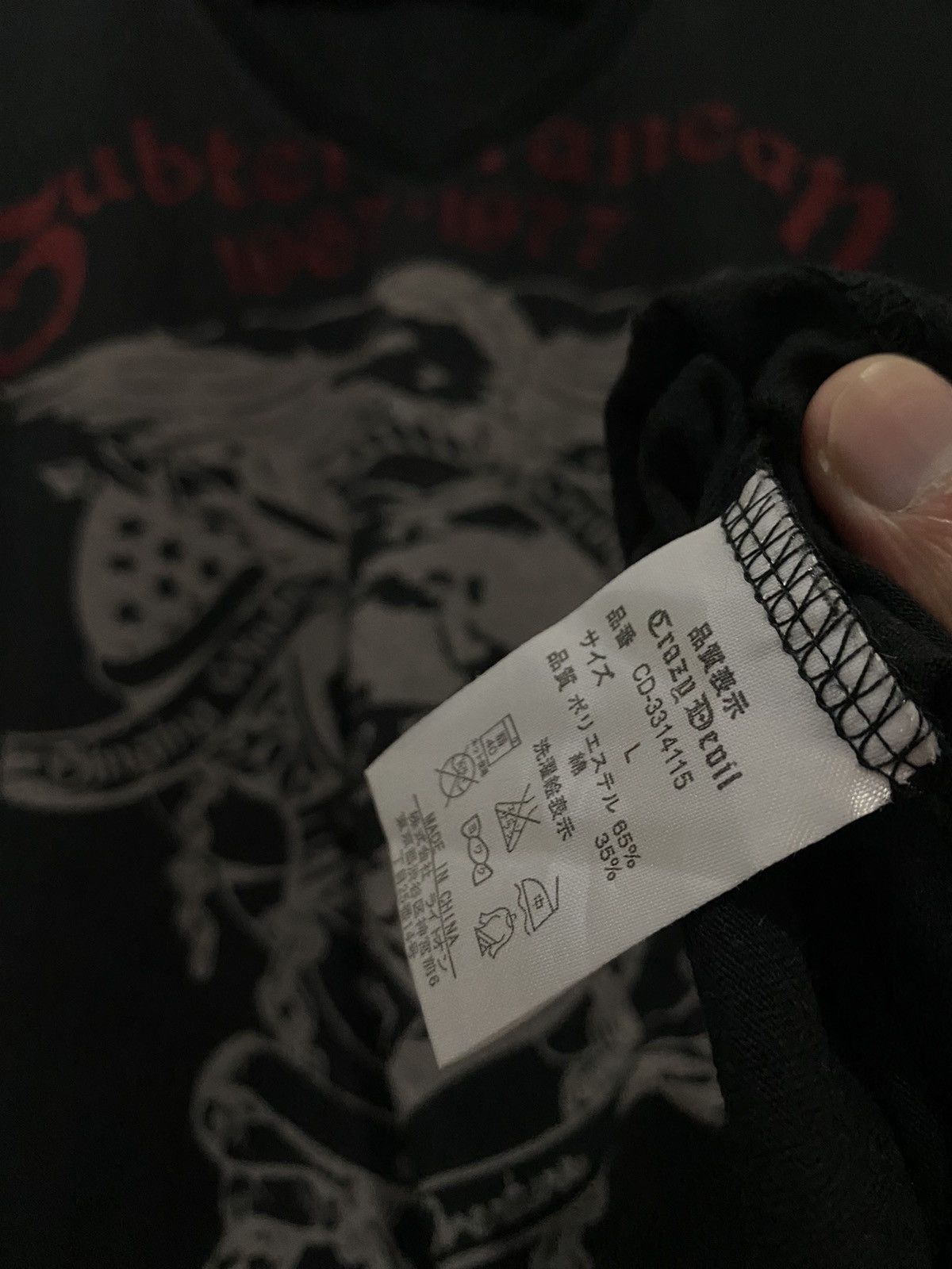Japanese Brand Japan CRAZY DEVIL Eagle Gypsy Queen V Neck Tee Size US L / EU 52-54 / 3 - 4 Thumbnail