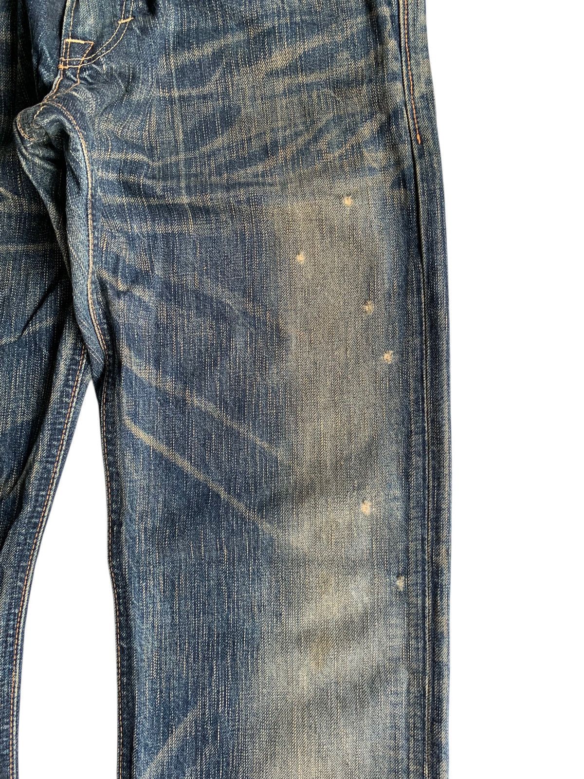 Tornado Mart FLARE 💥 EDWIN 503 MUDMAX PUNK STYLE DISTRESSED DENIM☠️ Size US 31 - 16 Thumbnail