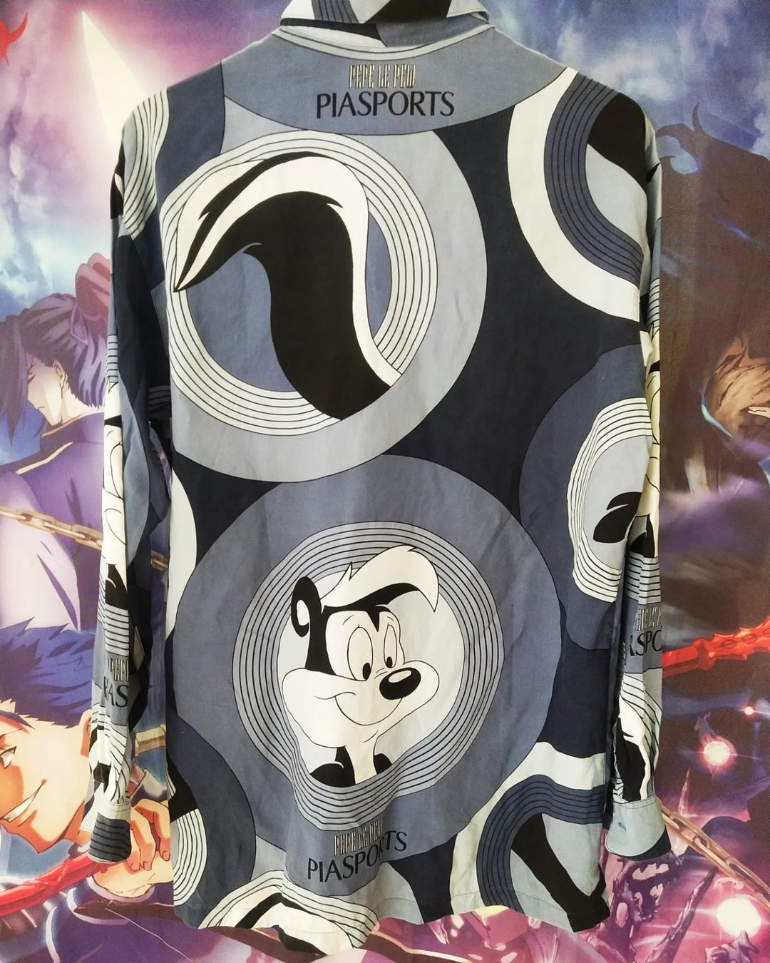 Vintage Vintage Pepe Le Pew Warner Bros x Piasport AOP Shirt Size US L / EU 52-54 / 3 - 3 Thumbnail