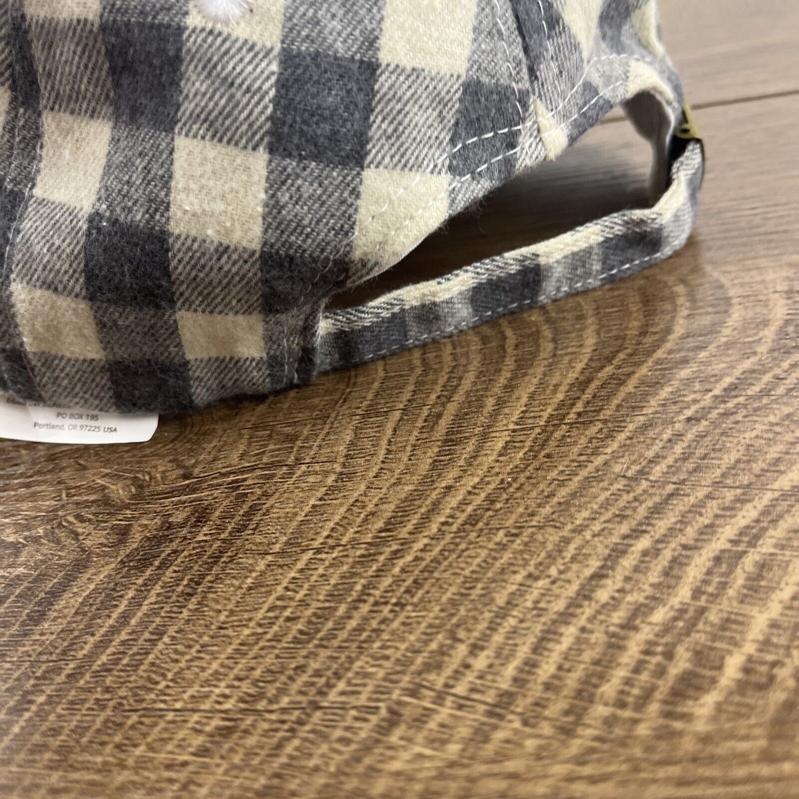 Other Plaid Gray Hat Gray Plaid Hat Adjustable Adult Size Hat Gray Size ONE SIZE - 9 Thumbnail