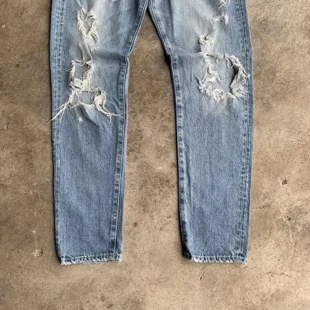 Beauty Beast SUPER DESTROYED ‼️Rugged Jeans Japanese Vintage Ripped Pants Size US 32 / EU 48 - 5 Thumbnail