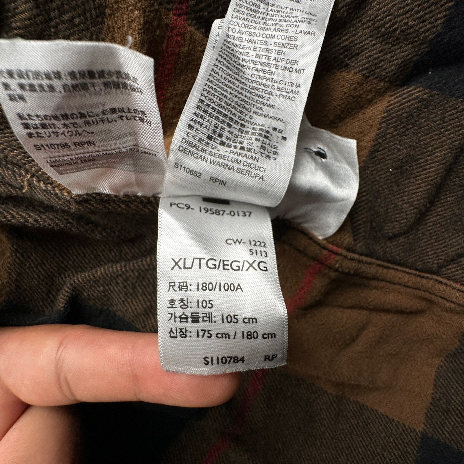 Levi's Levis Classic Worker Overshirt Godlisch Flannel Men XL Size US XL / EU 56 / 4 - 9 Thumbnail