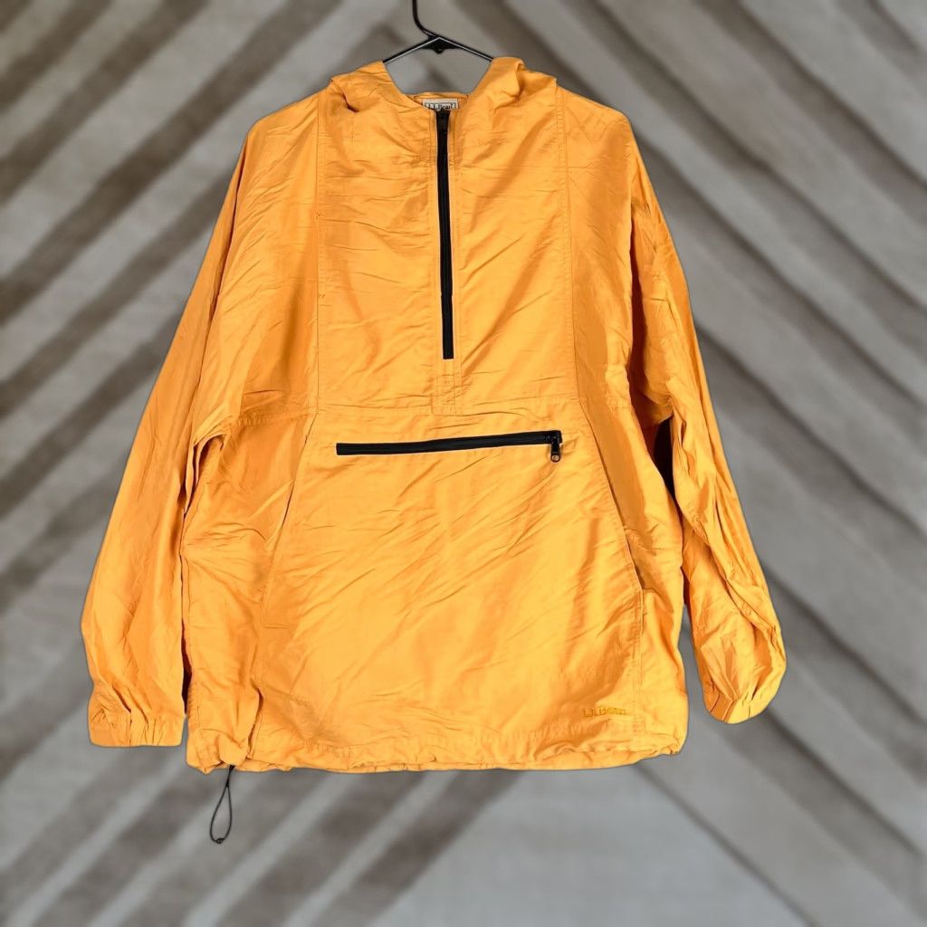 Vintage LL Bean Mens Jacket Yellow Mountain Classic Anorak Windbreaker 1/2 Zip Medium Size US M / EU 48-50 / 2 - 1 Thumbnail