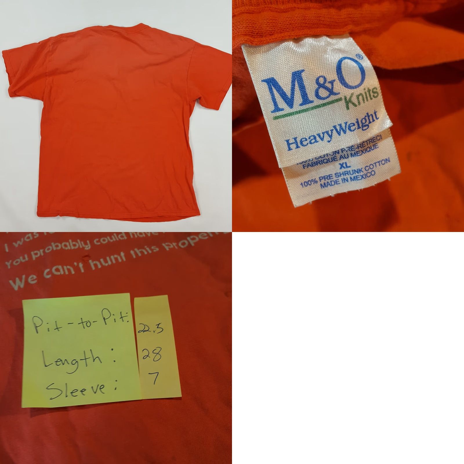 Hunter VTG Jeff Foxworthy Redneck Hunter T-Shirt Men XL Orange Distressed Deer Retro Hunting 90s Y2K Graphic Print Shirt Size US XL / EU 56 / 4 - 8 Thumbnail