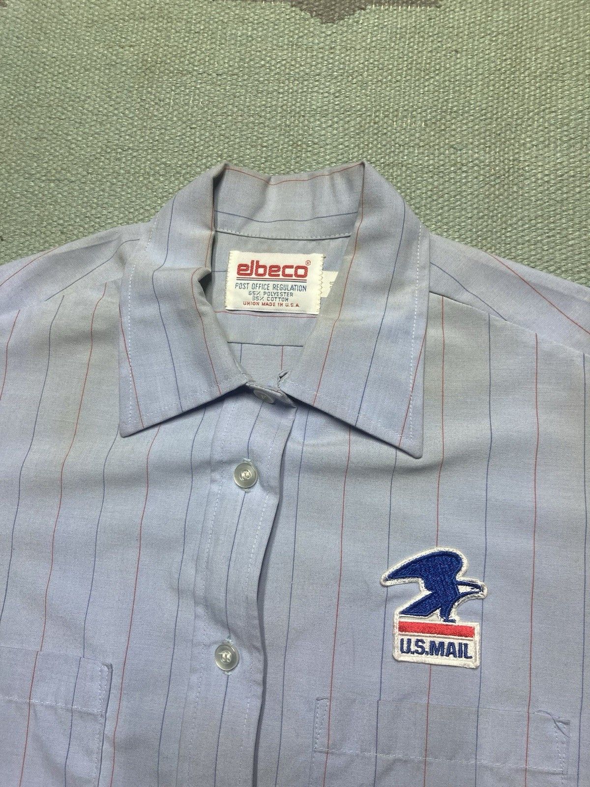 Vintage Vintage button shirt Elbeco USPS mail carrier eagle women 38 Size L / US 10 / IT 46 - 4 Thumbnail