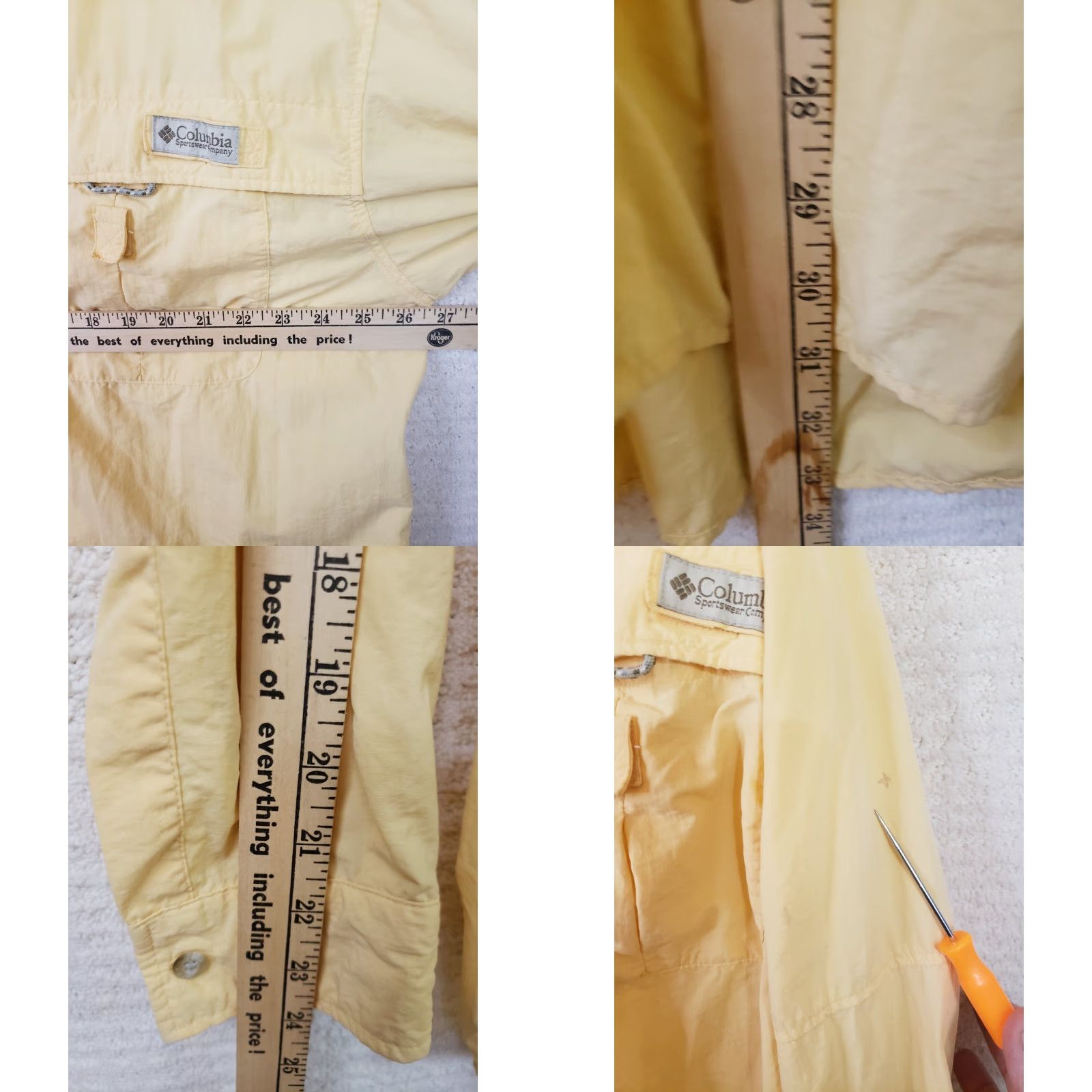 Vintage Columbia PFG Shirt Mens XL Yellow Button-Up Omni Shade Fishing Long Sleeve Size US XL / EU 56 / 4 - 9 Thumbnail