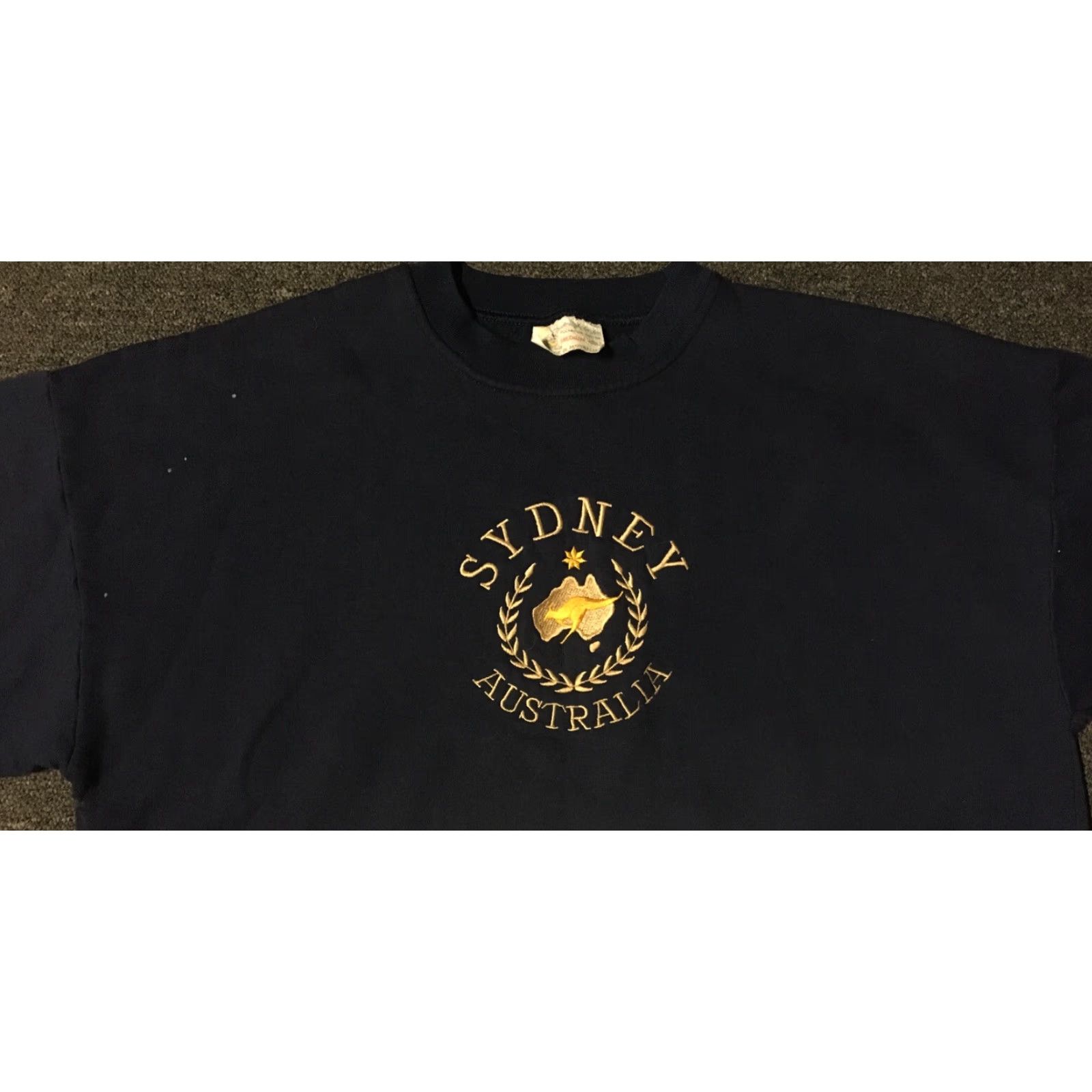 Vintage VINTAGE Animal Sweatshirt Sydney Australia Kangaroo Boxy S Blue 90s 80s Grunge Track Men XS/S Pullover Shirt Mens Size US S / EU 44-46 / 1 - 4 Thumbnail