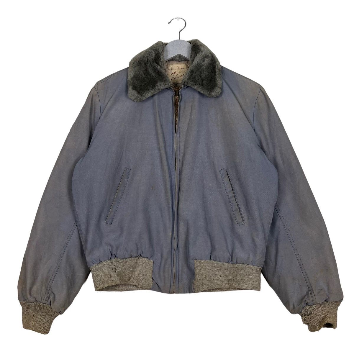 JCPenney 🔥 50s VINTAGE PENNEYS BOMBER JACKET CROWN ZIPPER Size US S / EU 44-46 / 1 - 2 Thumbnail