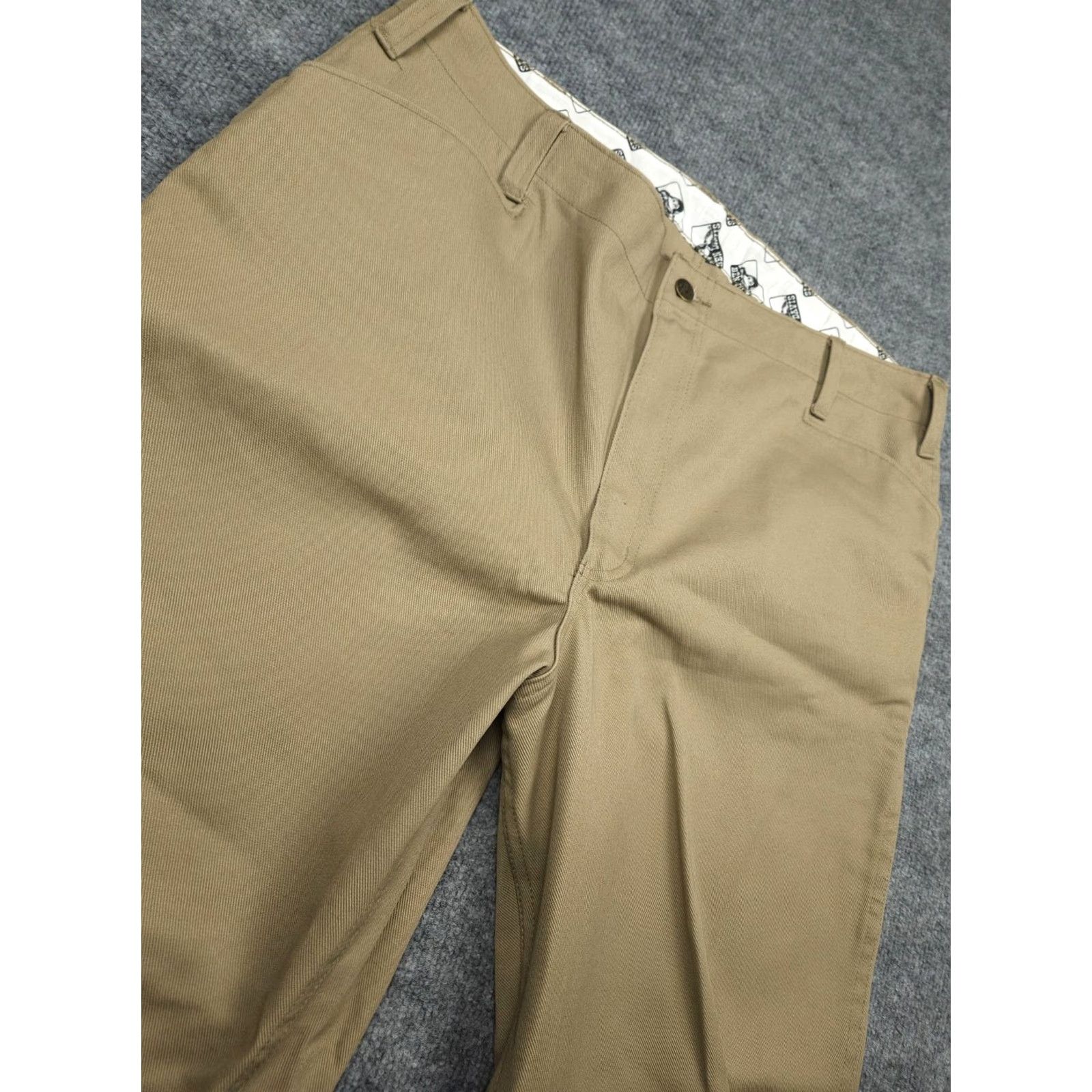 Ben Davis Ben Davis Pants Men 40 37 x 30 Beige Khaki Chino Original Work Straight Leg Casual 90s Grunge Mens Size US 37 - 3 Thumbnail