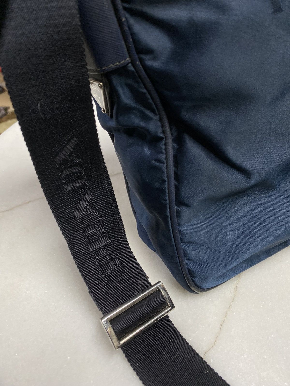 Prada Prada Nylon Navy Messenger Crossbody Bag Size ONE SIZE - 4 Thumbnail
