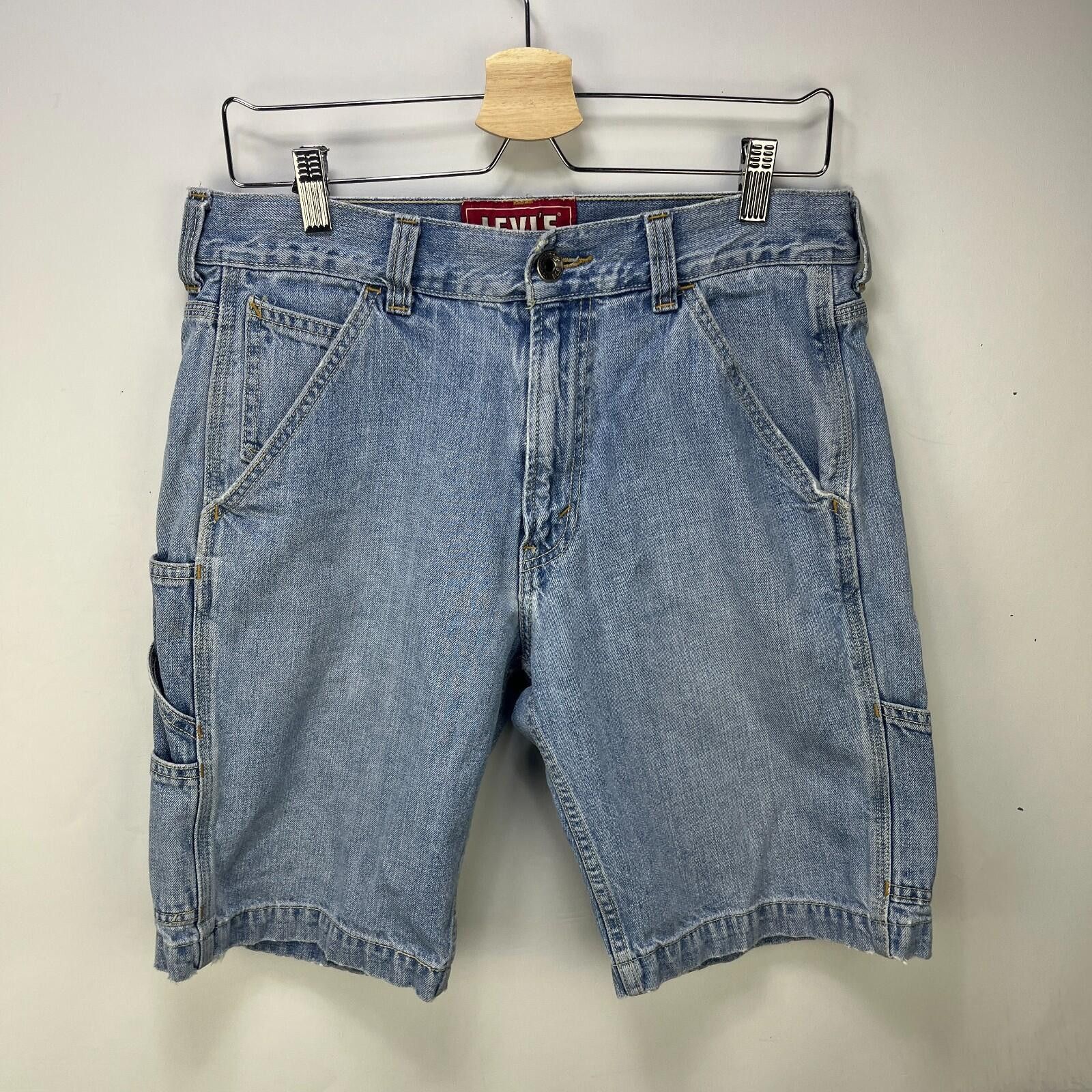 Levi's Vintage Levi's Loose Carpenter Denim Jean Shorts 32 Size US 32 / EU 48 - 4 Thumbnail