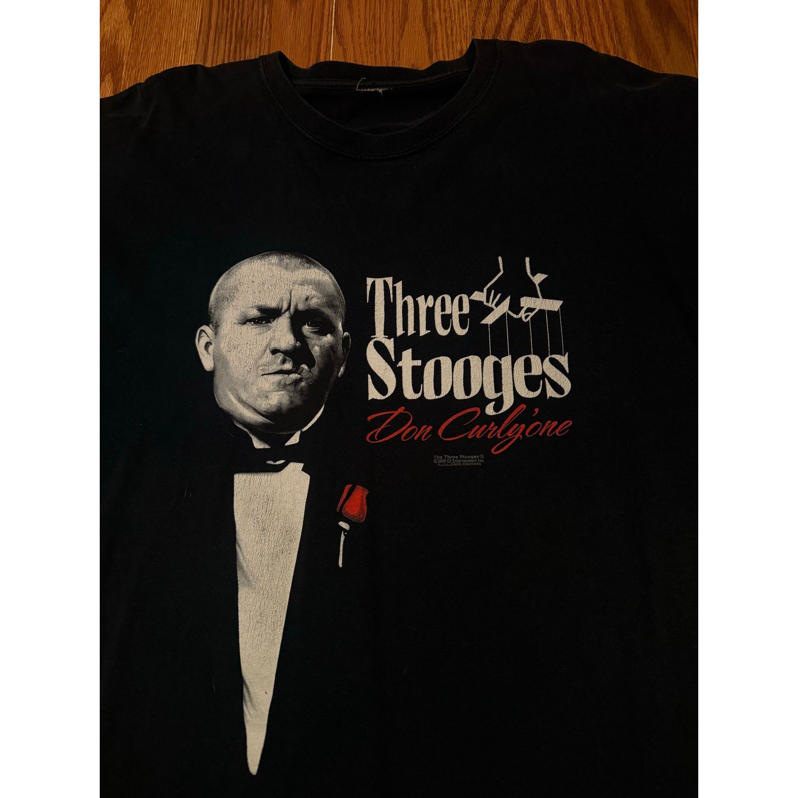 Other Vintage Three Stooges Don Curlyone Godfather Parody Shirt 08 Size US XL / EU 56 / 4 - 2 Thumbnail