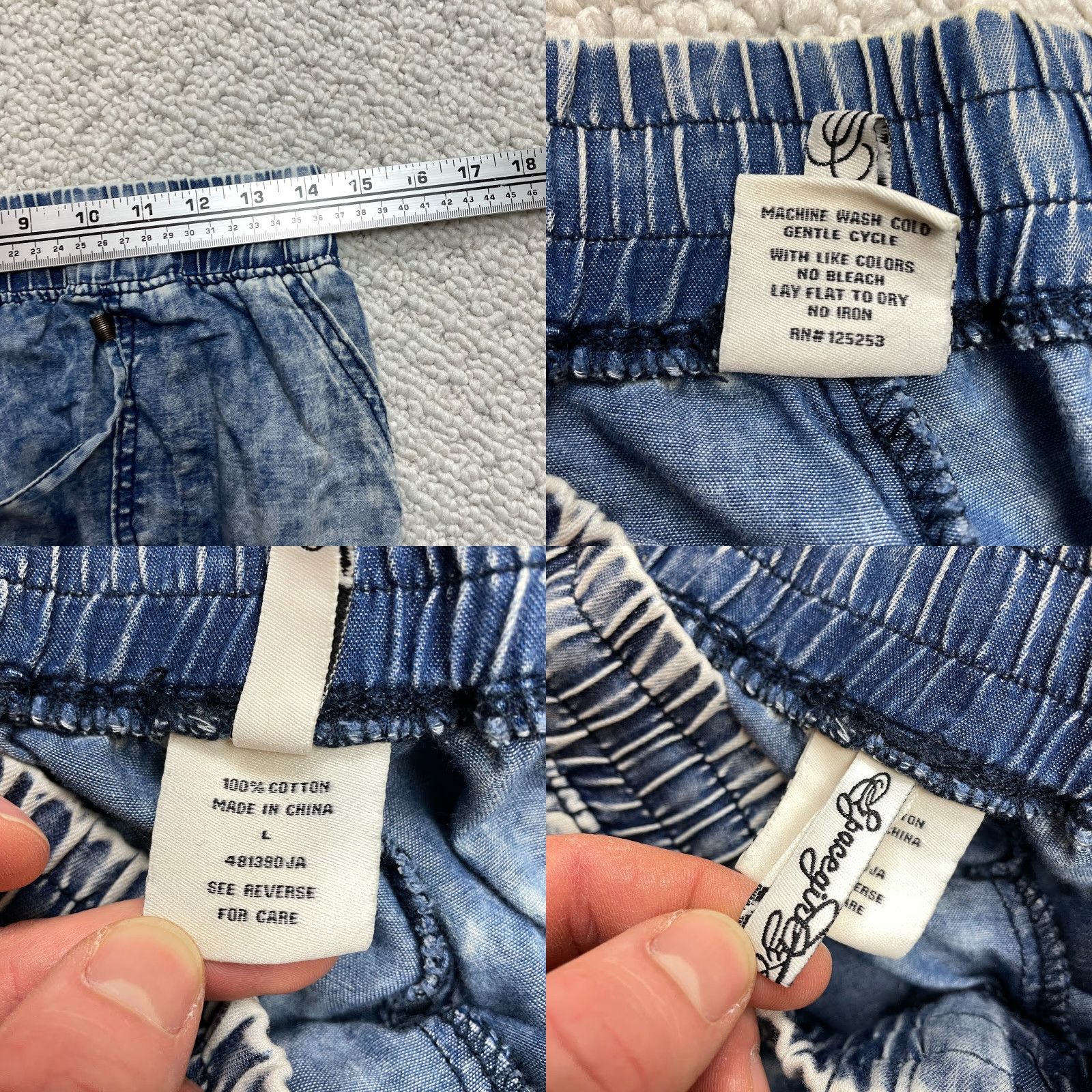 Vintage VINTAGE SpaceGirl Space Girl Jegging Pants Juniors L Blue Stretch Taper Cotton Acid Wash 28x27 Women Size 28" / US 6 / IT 42 - 8 Thumbnail