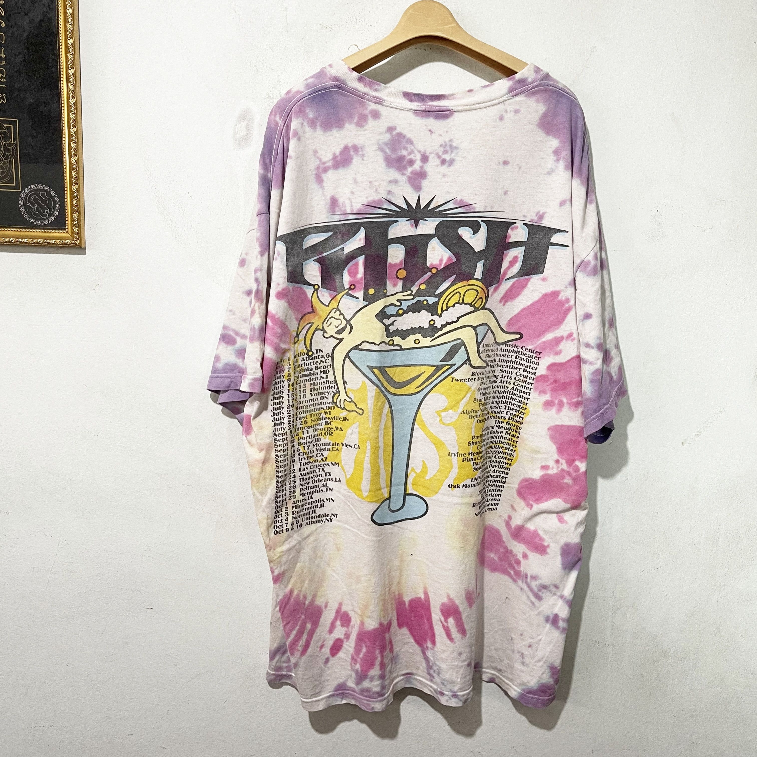 Band Tees Vintage 90s Phish Tour Tie Dye Shirt Size US XL / EU 56 / 4 - 3 Thumbnail