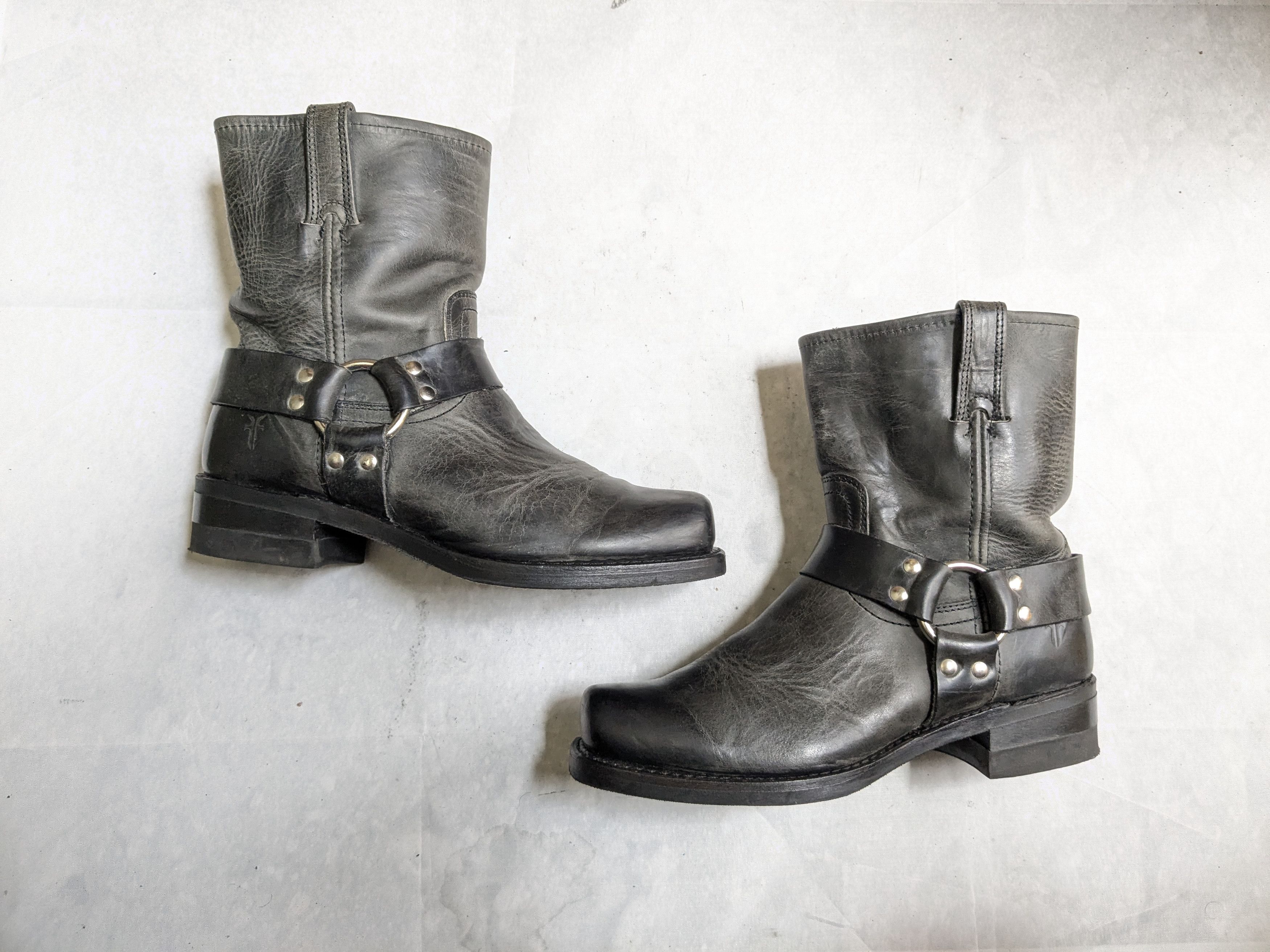 Frye Frye Harness Boots Black Leather 9 M Buckle Size US 9 / EU 42 - 1 Thumbnail