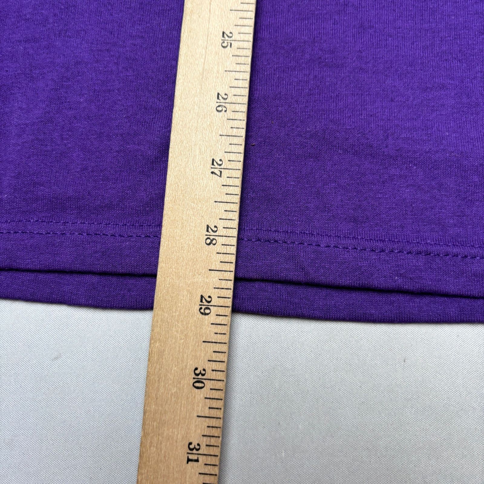 Champion Vintage 80s Champion Blank Tee Shirt Purple Men's Medium Size US M / EU 48-50 / 2 - 5 Thumbnail