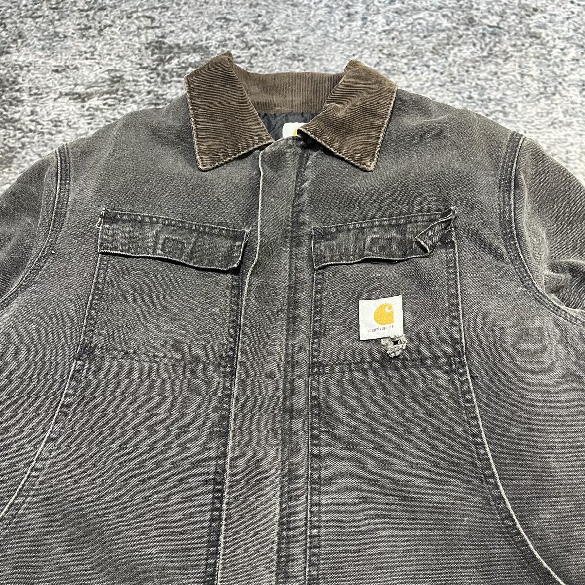 Carhartt VINTAGE CARHARTT BLACK ARCTIC CHORE COAT DISTRESSED LARGE Size US L / EU 52-54 / 3 - 6 Thumbnail