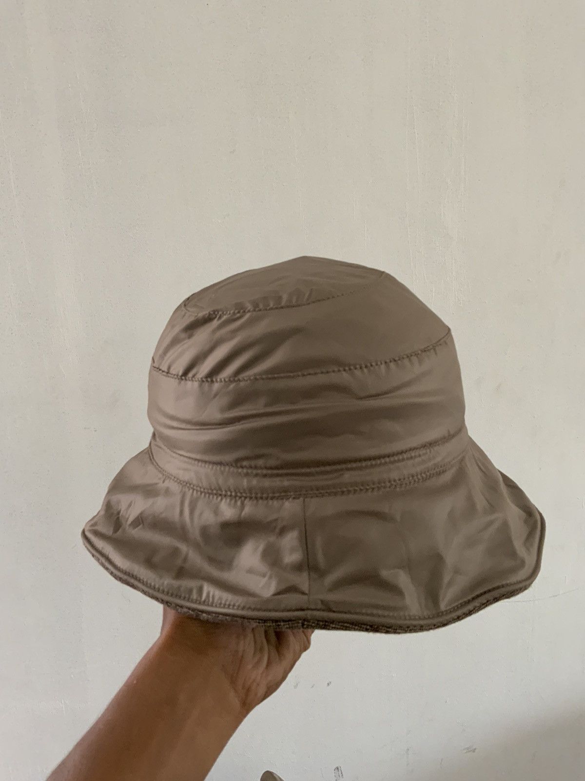 Japanese Brand Reversible Waterprof Ribbon Chain Stitch Bucket Hat Size ONE SIZE - 10 Thumbnail