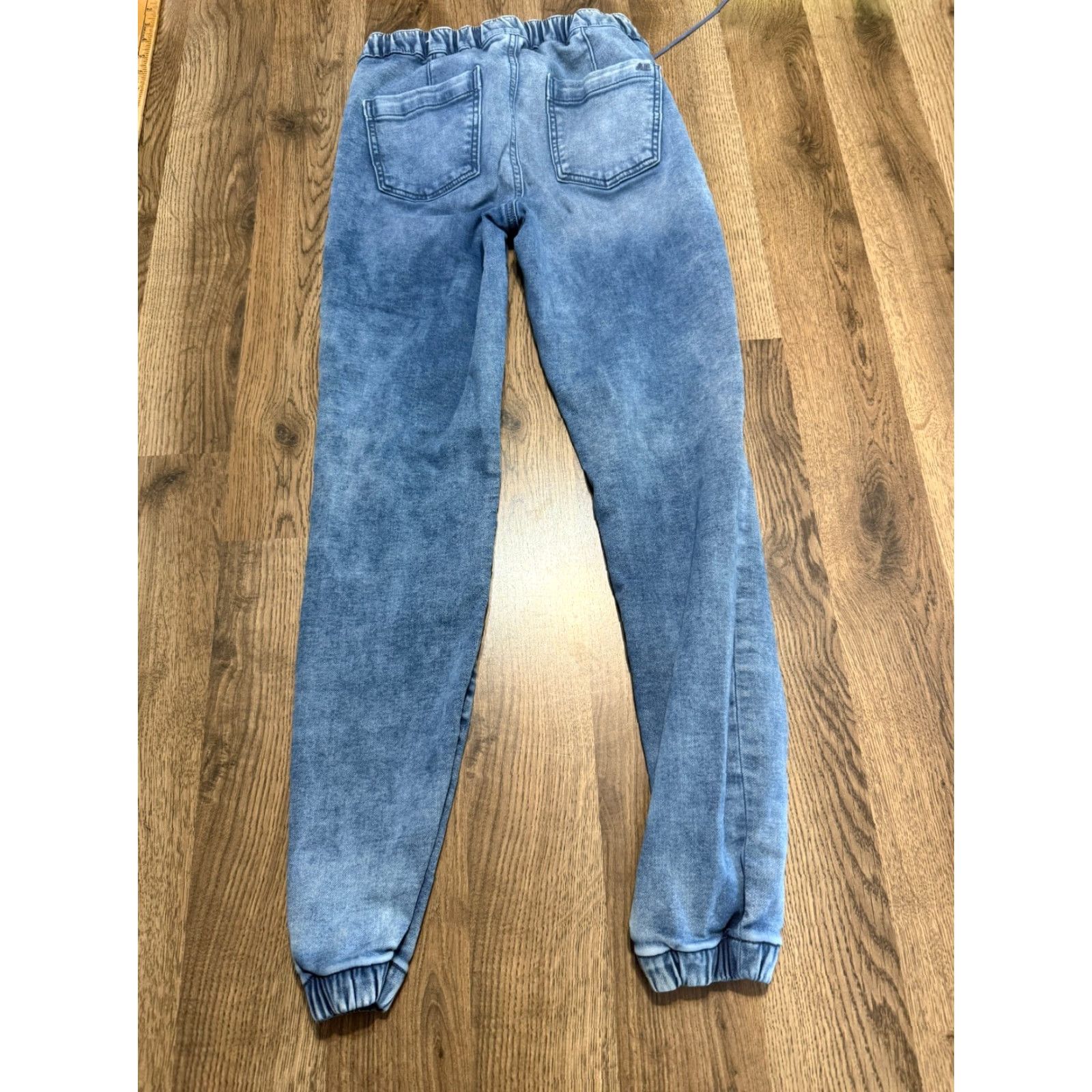 American Eagle Outfitters American Eagle Outfitters Jeans Women's 0 Blue Denim Jogger Drawstring Cuffed Pocket 5-Pocket Design Skinny Style Regular Size 25" / US 0 / IT 36 - 2 Thumbnail