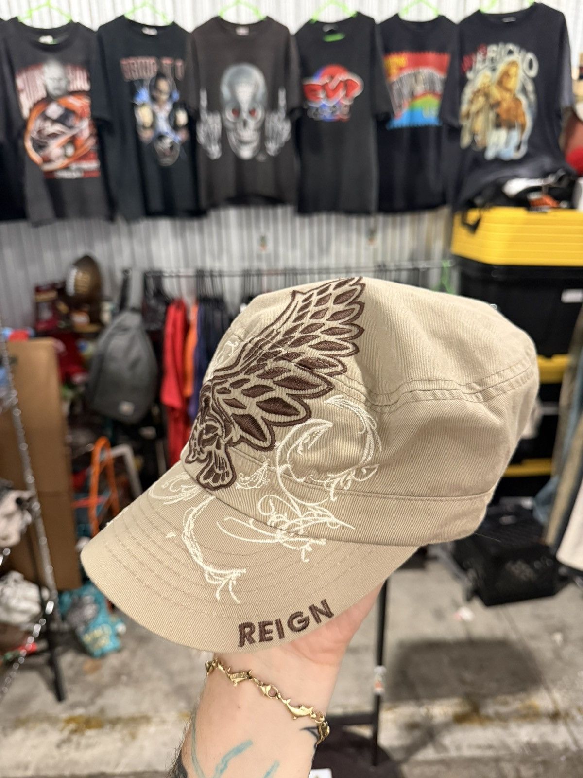 Other Y2K Vintage Reign Embroidered Cadet Hat Size ONE SIZE - 2 Thumbnail