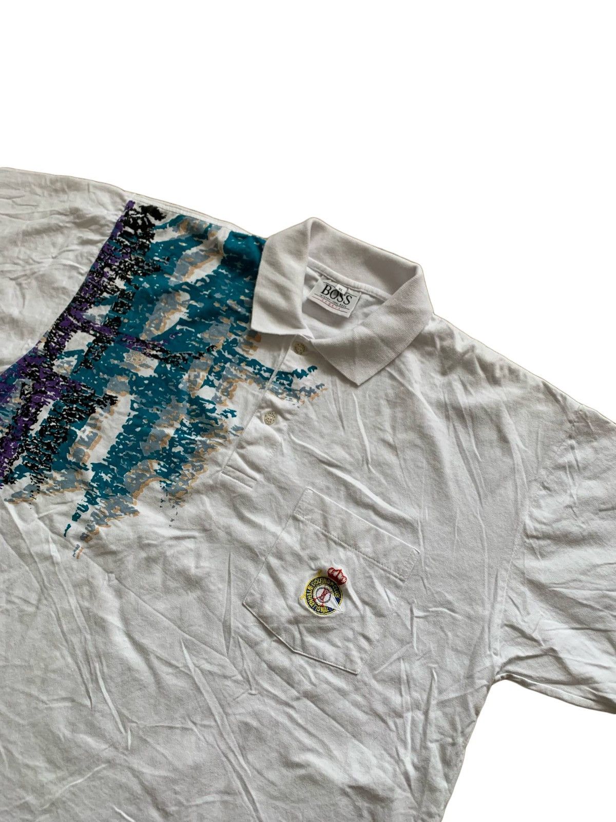 Hugo Boss × Vintage vintage HUGO BOSS Golf Sports Polo T-Shirt white Size US XL / EU 56 / 4 - 2 Thumbnail