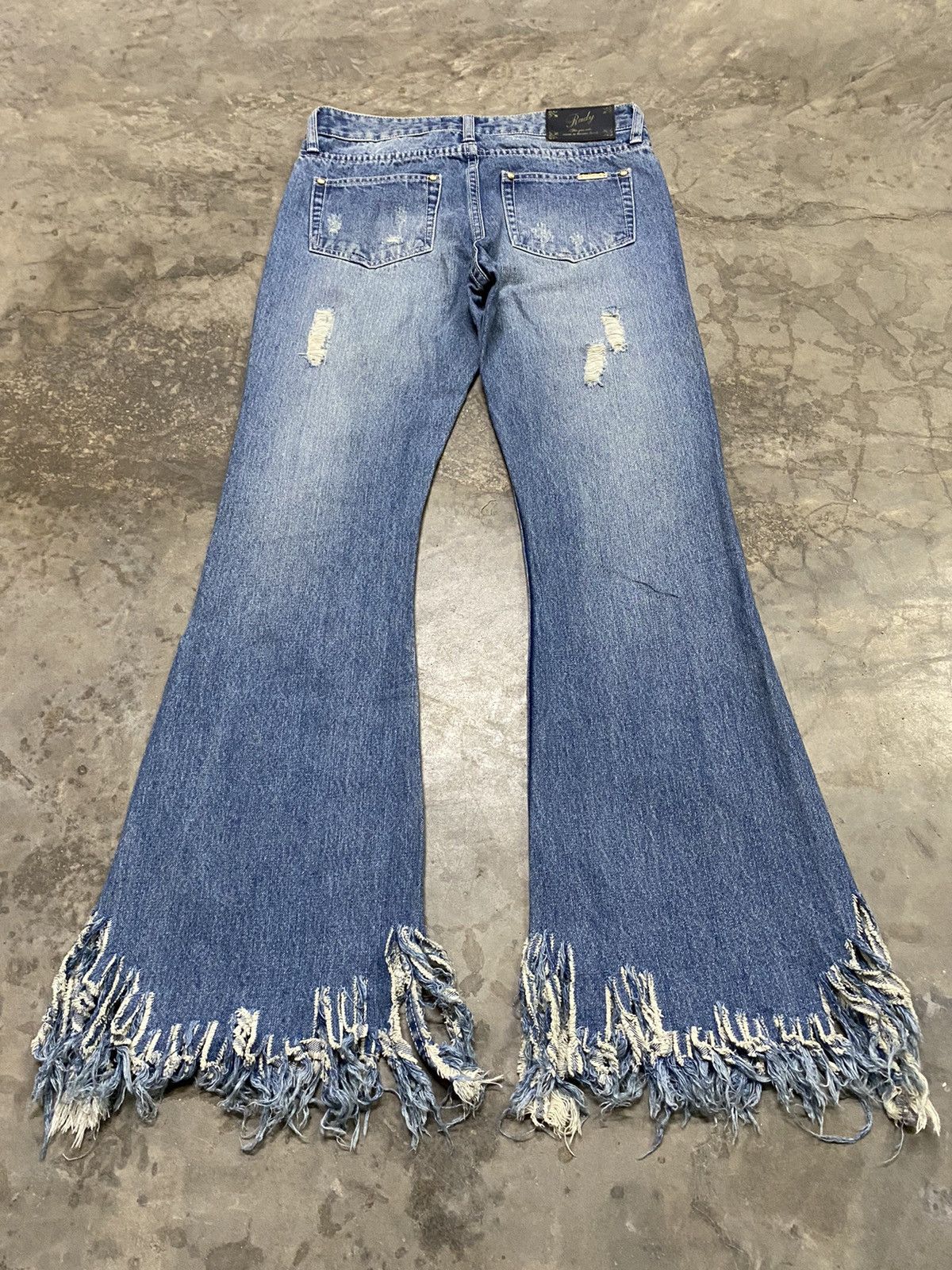 Flare Jeans Japan Distressed Hippie Jeans Vintage Fashion @2