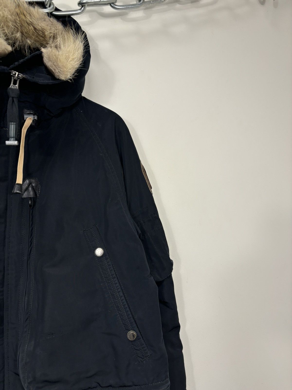 Parajumpers Parajumpers Flea Market Navy Fur Down Puffer Jacket Parka Size US L / EU 52-54 / 3 - 7 Thumbnail