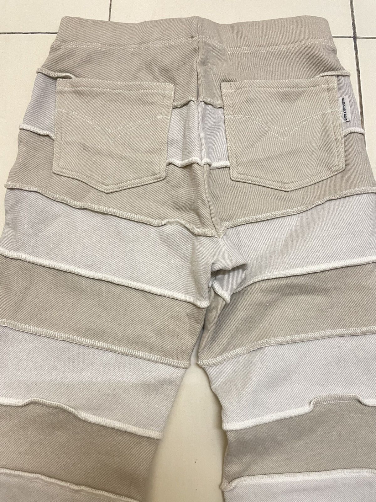 Japanese Brand Hullo Nice Day Patchwork Hagi Bootcut Pants Size US 30 / EU 46 - 4 Thumbnail