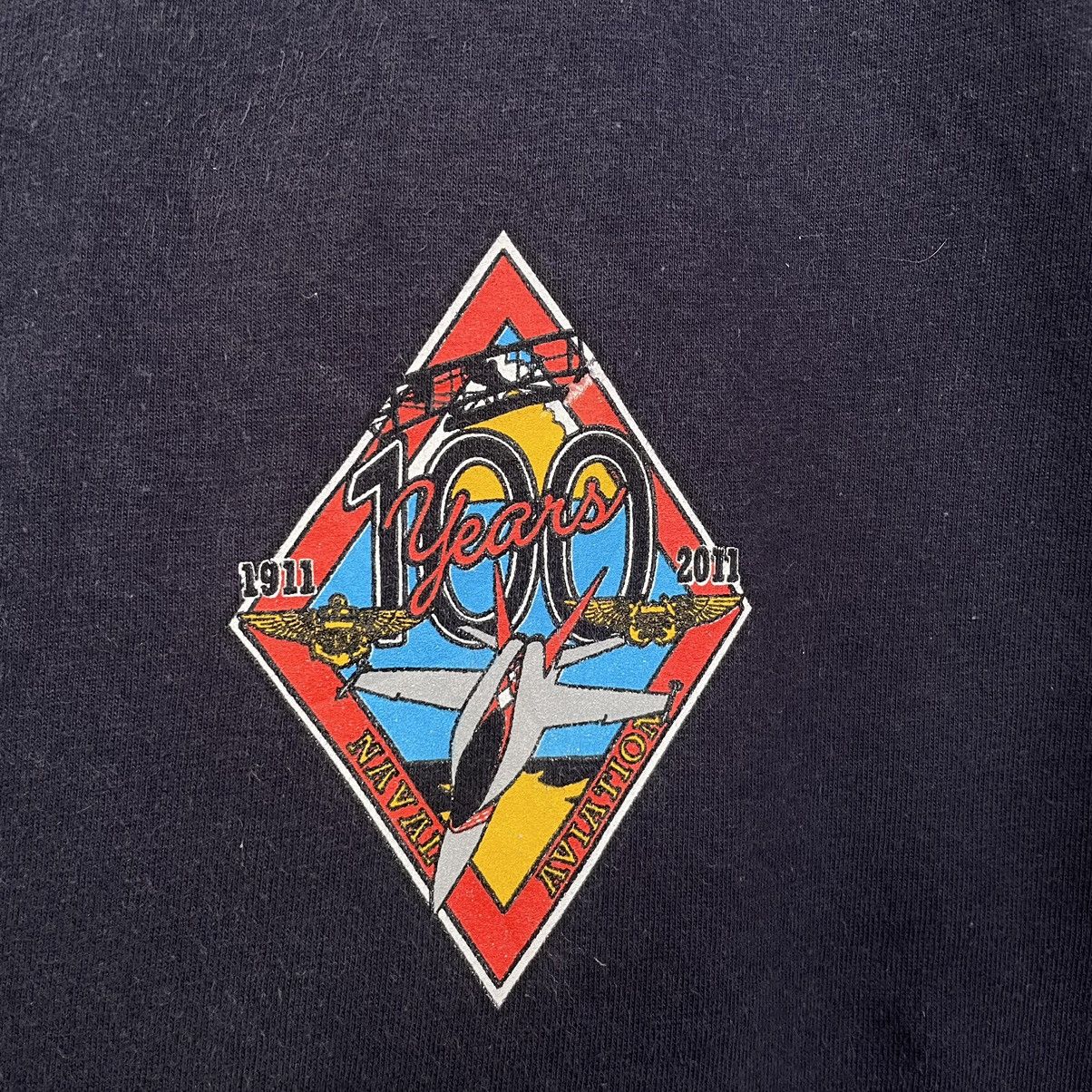 Vintage 2011 Naval Aviation 100th Anniversary Super Hornet Jet Tee Size US M / EU 48-50 / 2 - 5 Thumbnail