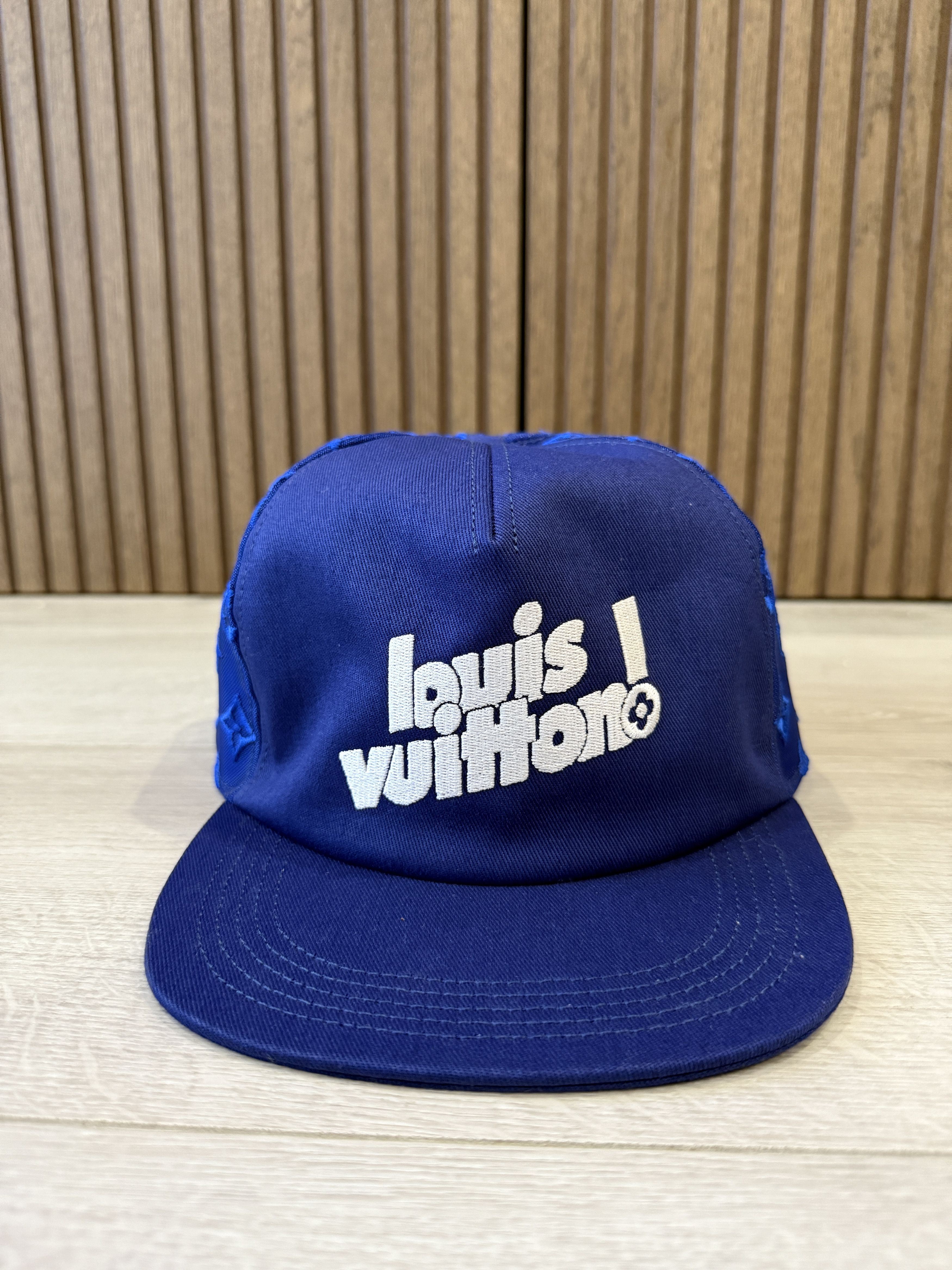 Louis Vuitton Louis Vuitton LV Embroidered Mesh Cap 58 Blue Size ONE SIZE - 1 Thumbnail