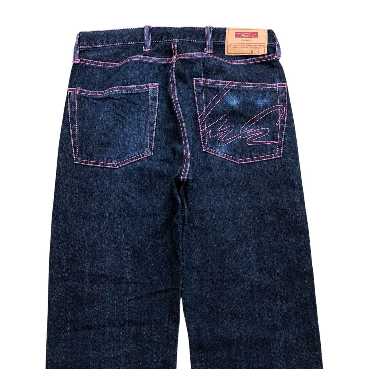 Futura Vintage Futura Lobaratories Embroidered Pink Jeans Pants Size US 30 / EU 46 - 2 Thumbnail