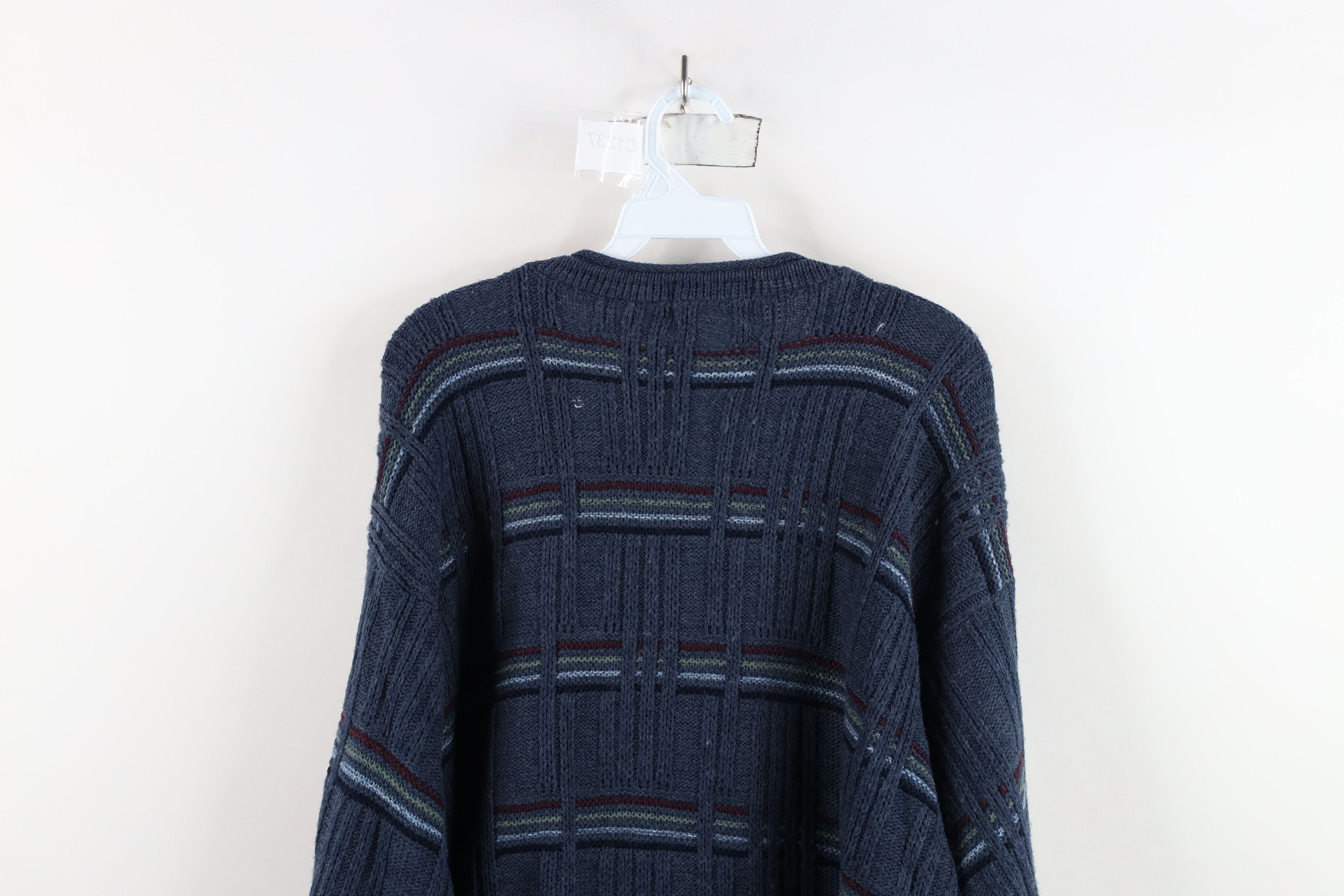 Vintage Vintage 90s Streetwear Textured Marled Knit Sweater USA Size US L / EU 52-54 / 3 - 10 Thumbnail
