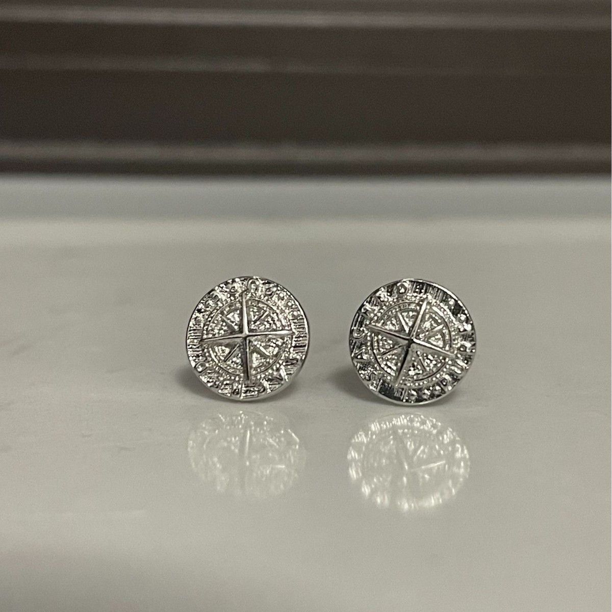 Jewelry × Sterling Silver Punk Earrings One Pairs Chrome Jewelry Size ONE SIZE - 3 Thumbnail