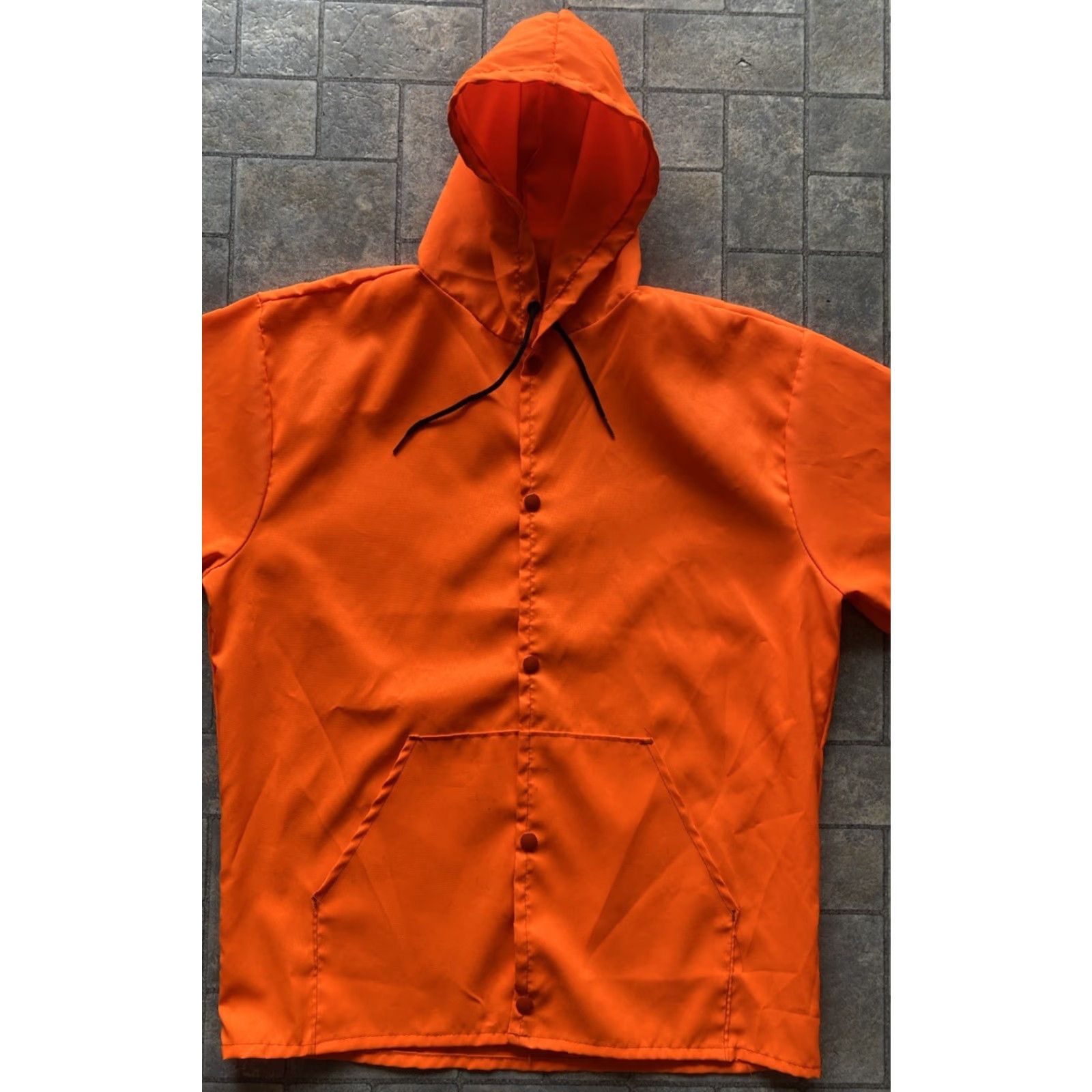 Hunter VINTAGE Sno King Orange Snap Jacket Men’s M Polyester Made In USA Hunter Size US M / EU 48-50 / 2 - 2 Thumbnail
