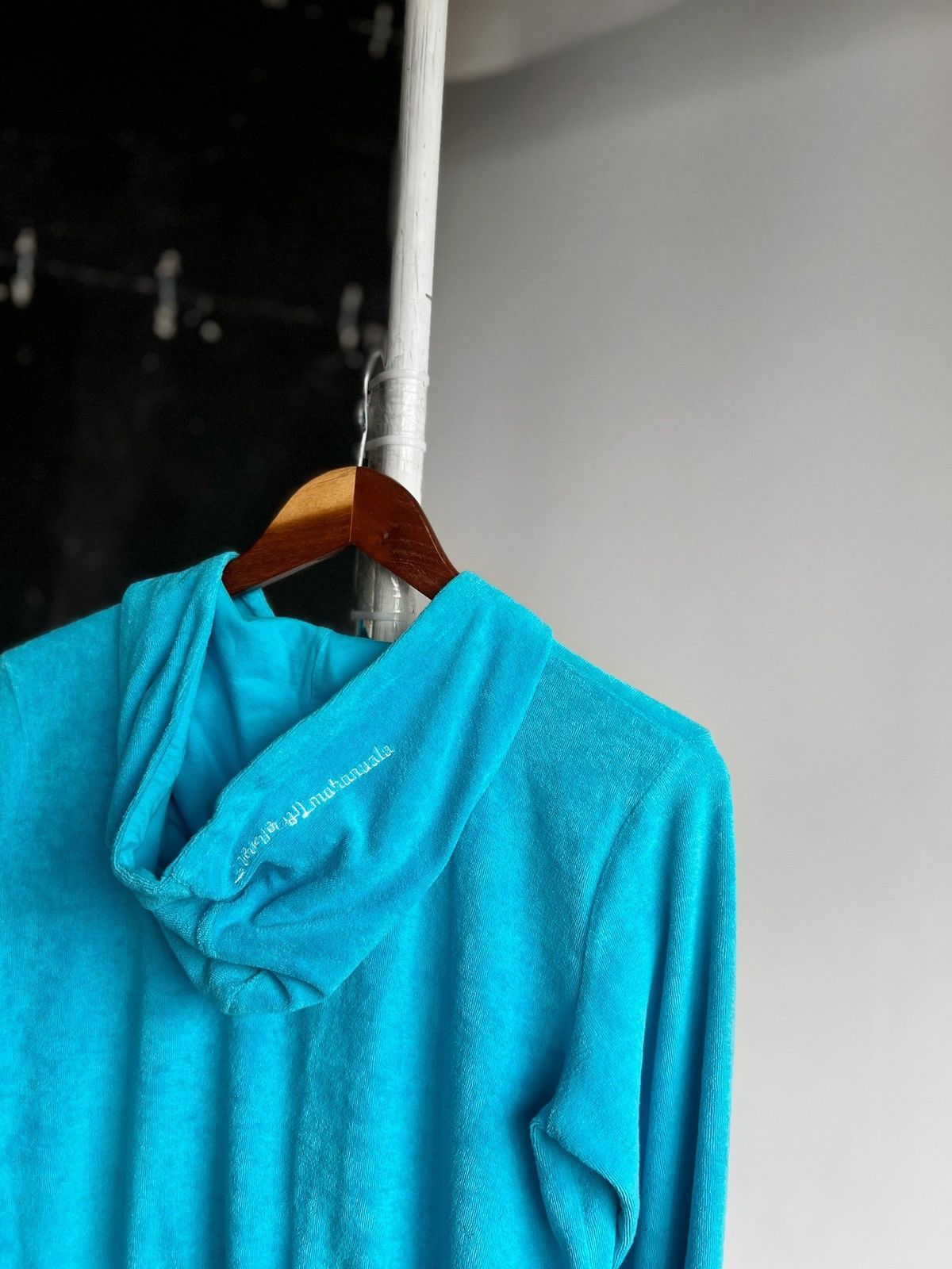 Puma × Vintage Puma Womens Vintage Full Zip Blue Hoodie Velvet Pockets Logo Size M / US 6-8 / IT 42-44 - 4 Thumbnail