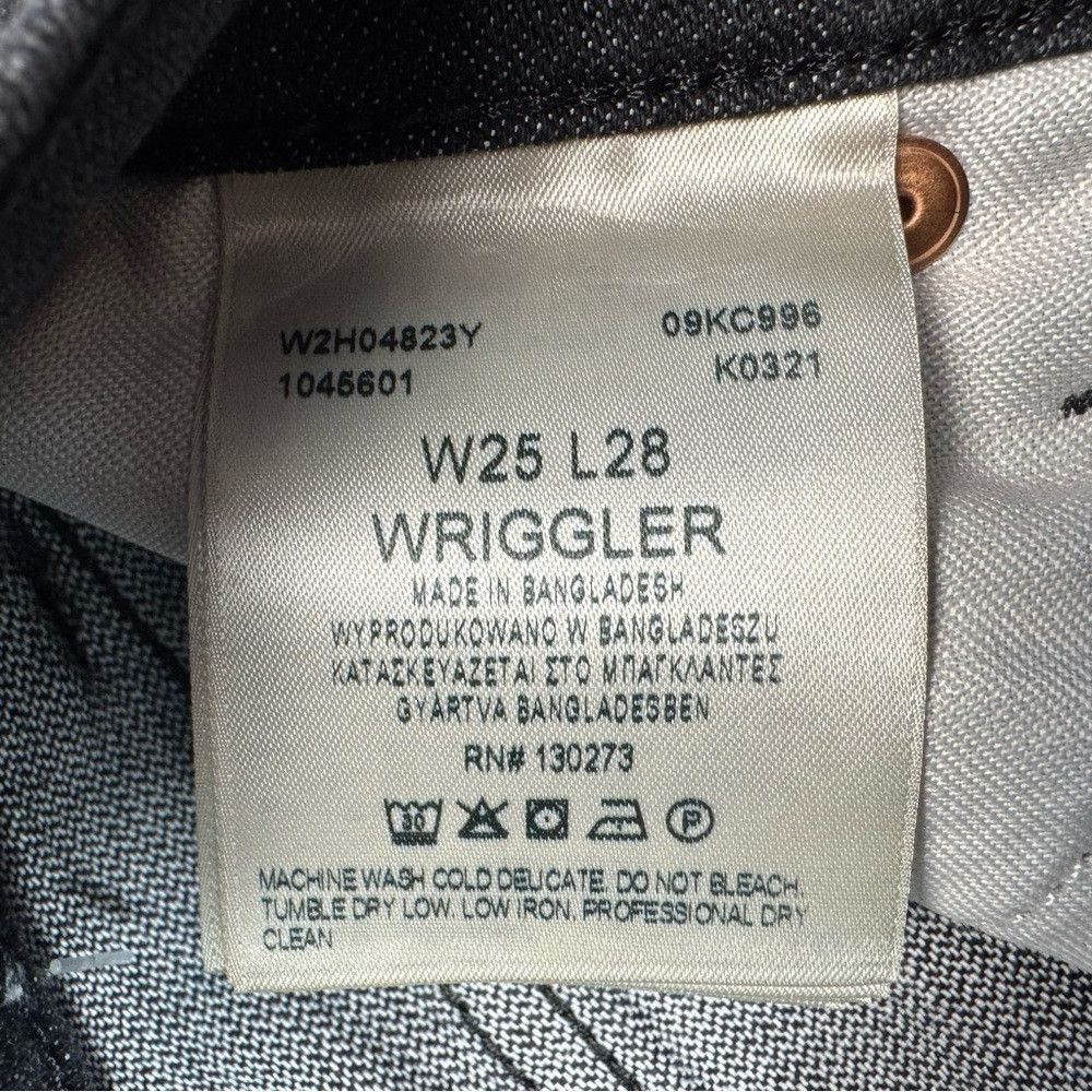 Wrangler NWT New Wrangler Wriggler 612 High Rise Skinny Black Jeans Size 25" / US 0 / IT 36 - 6 Thumbnail