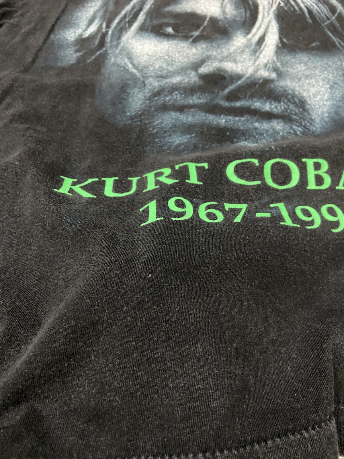 Nirvana Vintage Kurt Cobain 1967-1994 single Nirvana Black Band Tee Size US L / EU 52-54 / 3 - 9 Thumbnail