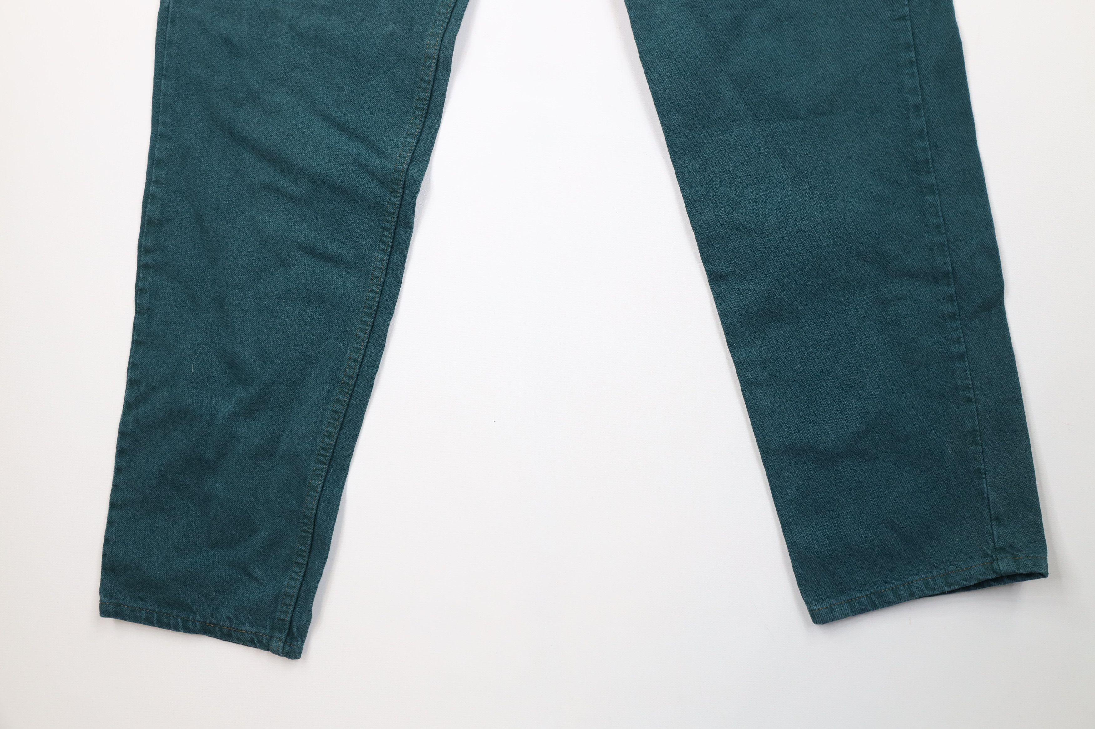 Levi's Vintage 90s Levis 550 Fit Denim Jeans Green Cotton USA Size US 36 / EU 52 - 4 Thumbnail