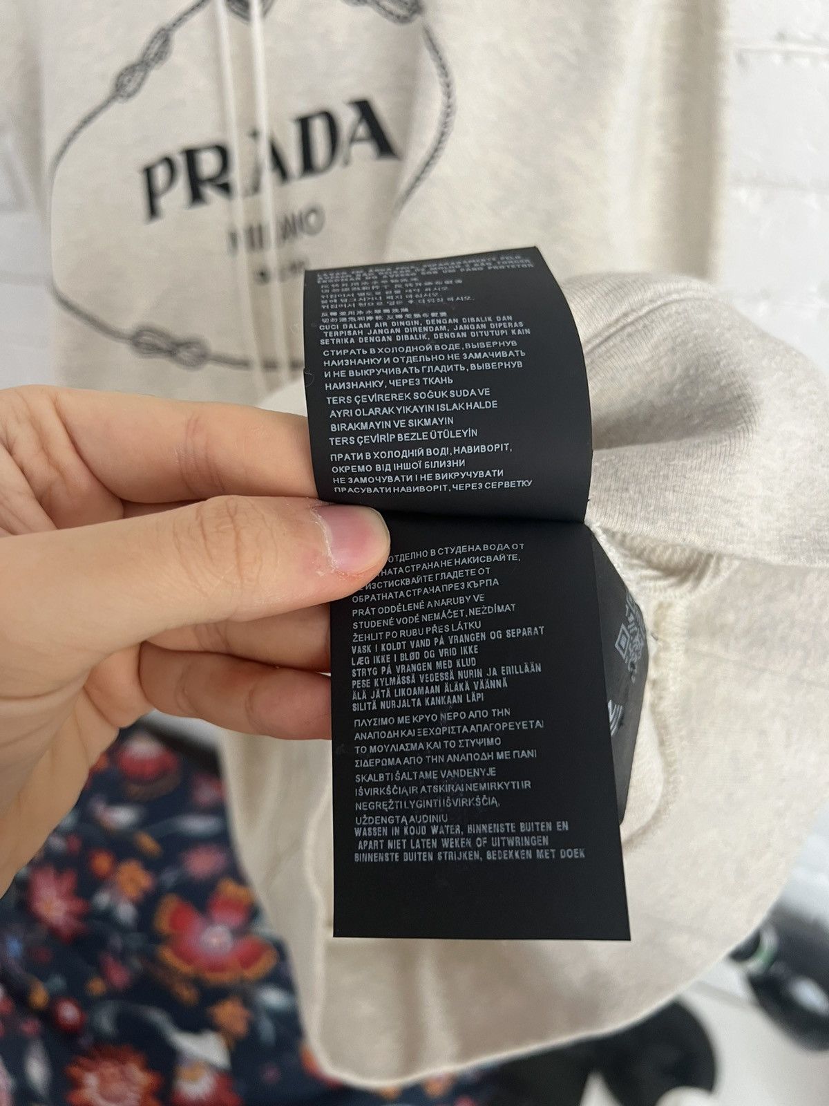 Prada 1920$ Oversized Embroidery Logo Hoodie Size US XS / EU 42 / 0 - 8 Thumbnail