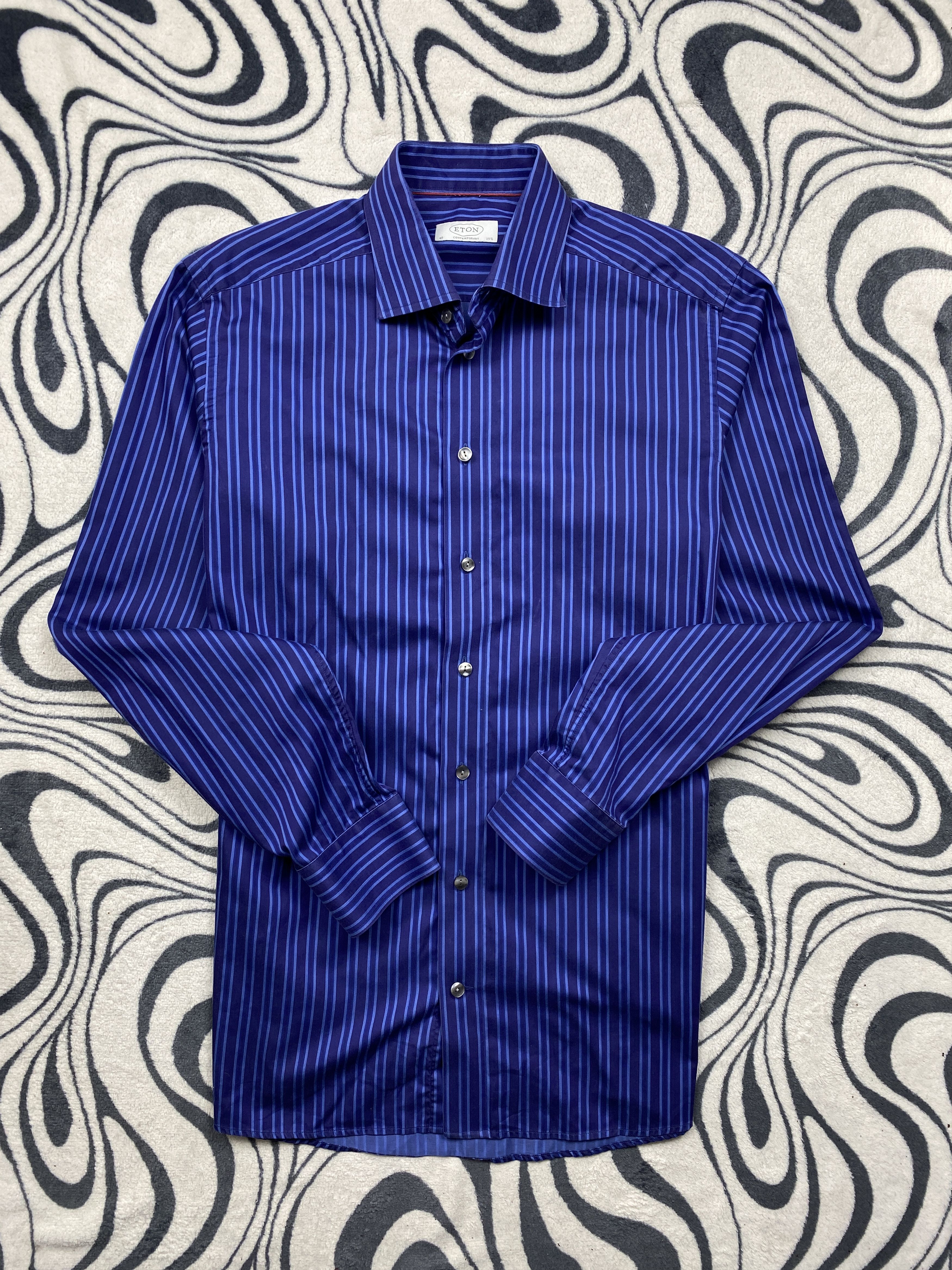 Eton × Vintage Eton Mens Long Sleeve Shirt Size US L / EU 52-54 / 3 - 1 Thumbnail