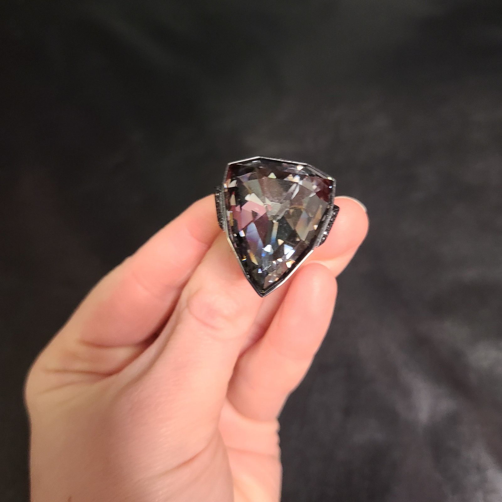 Swarovski Swarovski salome onyx black oversized ring size 55 Size ONE SIZE - 3 Thumbnail