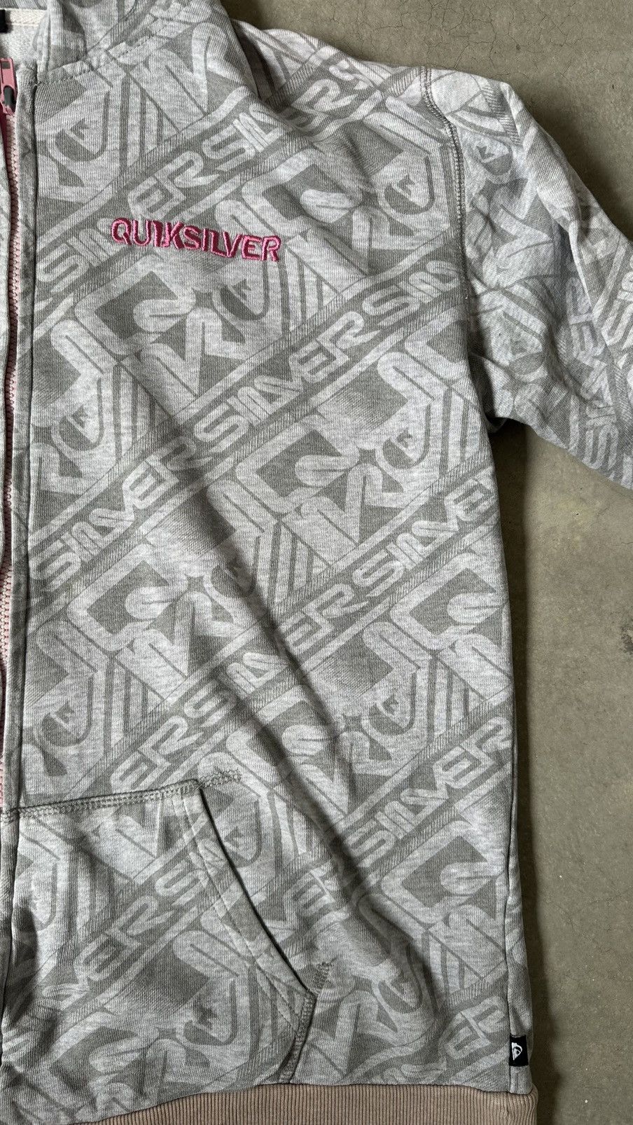Quiksilver VINTAGE Y2K QUIKSILVER ALL OVER PRINT ZIPPED HOODIE Size US L / EU 52-54 / 3 - 3 Thumbnail