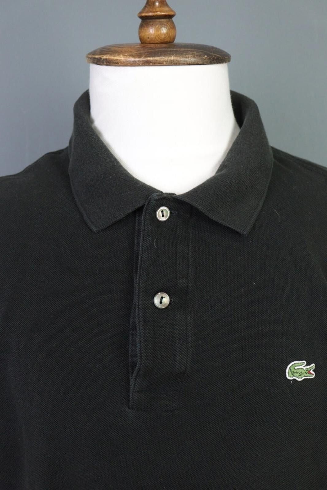 Lacoste Lacoste Black Vintage Short Sleeve Polo Shirt Size 8 / 3XL Size US XXL / EU 58 / 5 - 4 Thumbnail