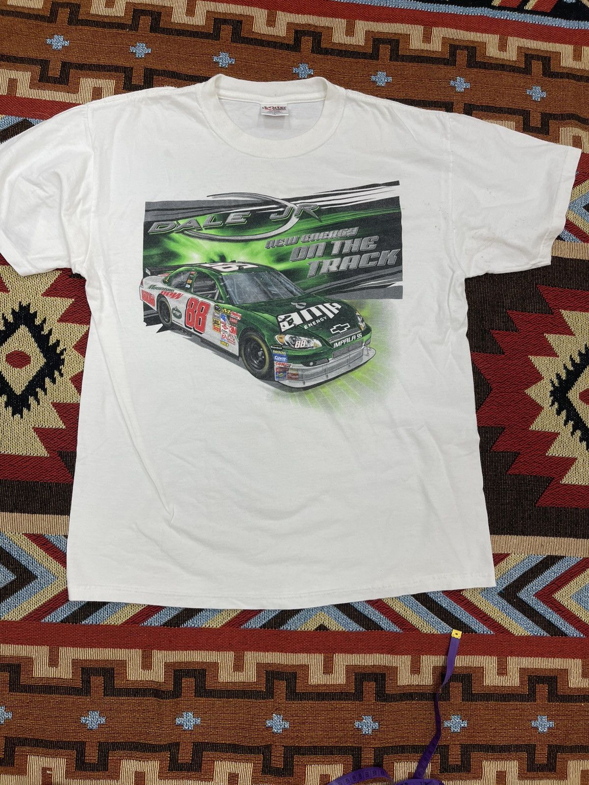 Chase Authentics × NASCAR VTG Y2K NASCAR DALE JR RACE TEE Size US L / EU 52-54 / 3 - 1 Thumbnail