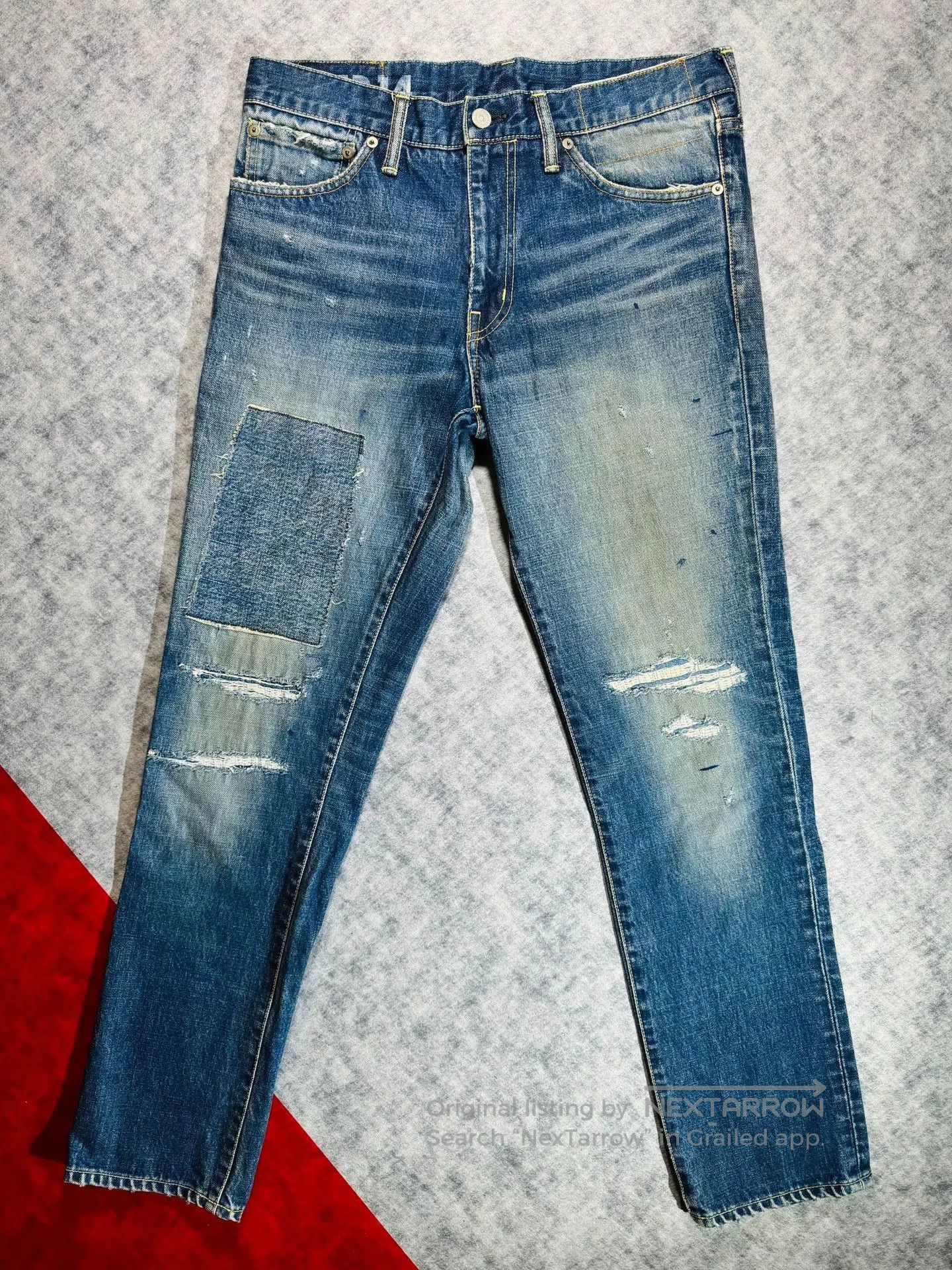 Visvim visvim social sculpture distressed denim jeans. Size US 26 / EU 42 - 1 Thumbnail