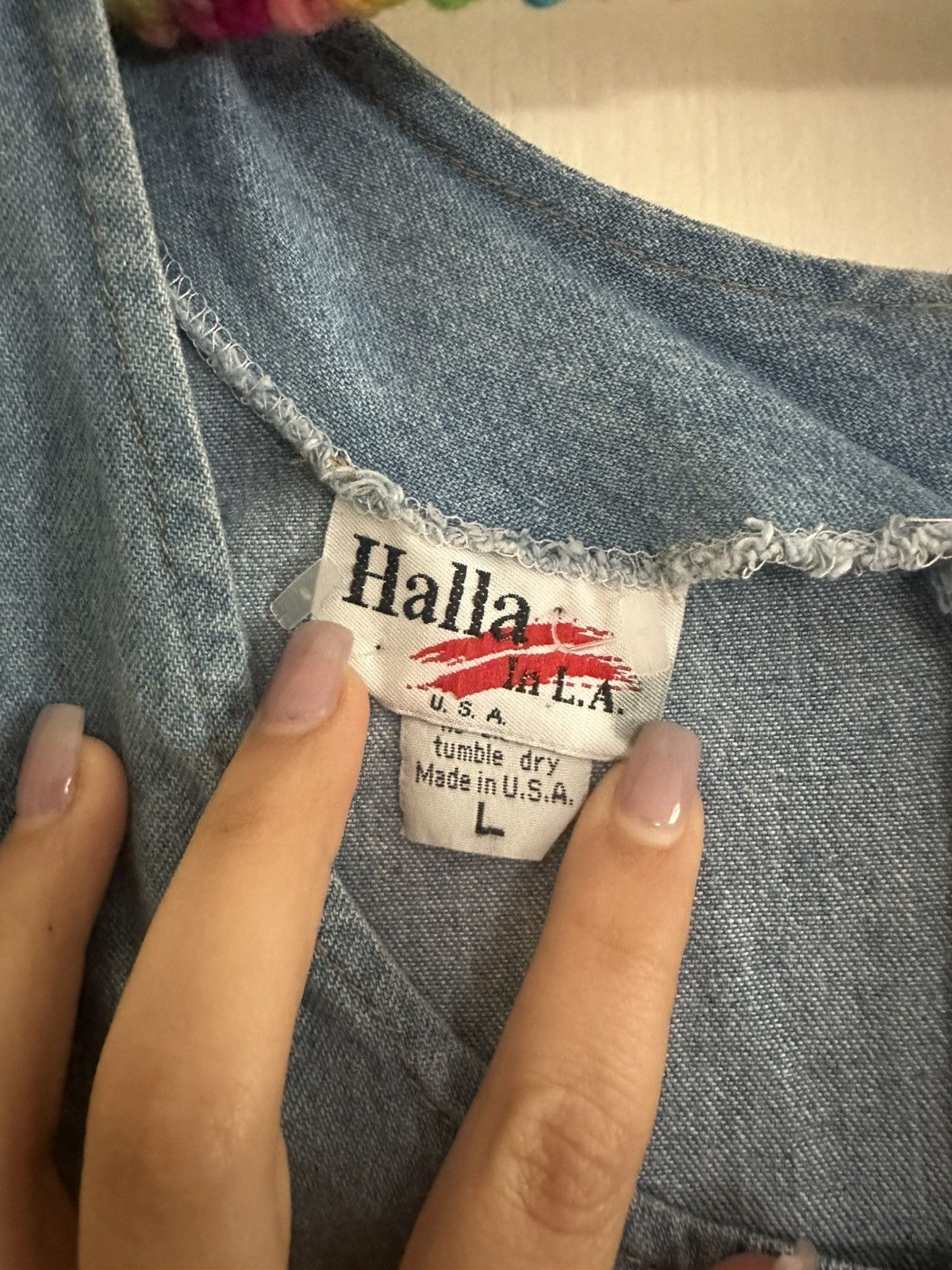 Other Denim dress Size L / US 10 / IT 46 - 2 Thumbnail